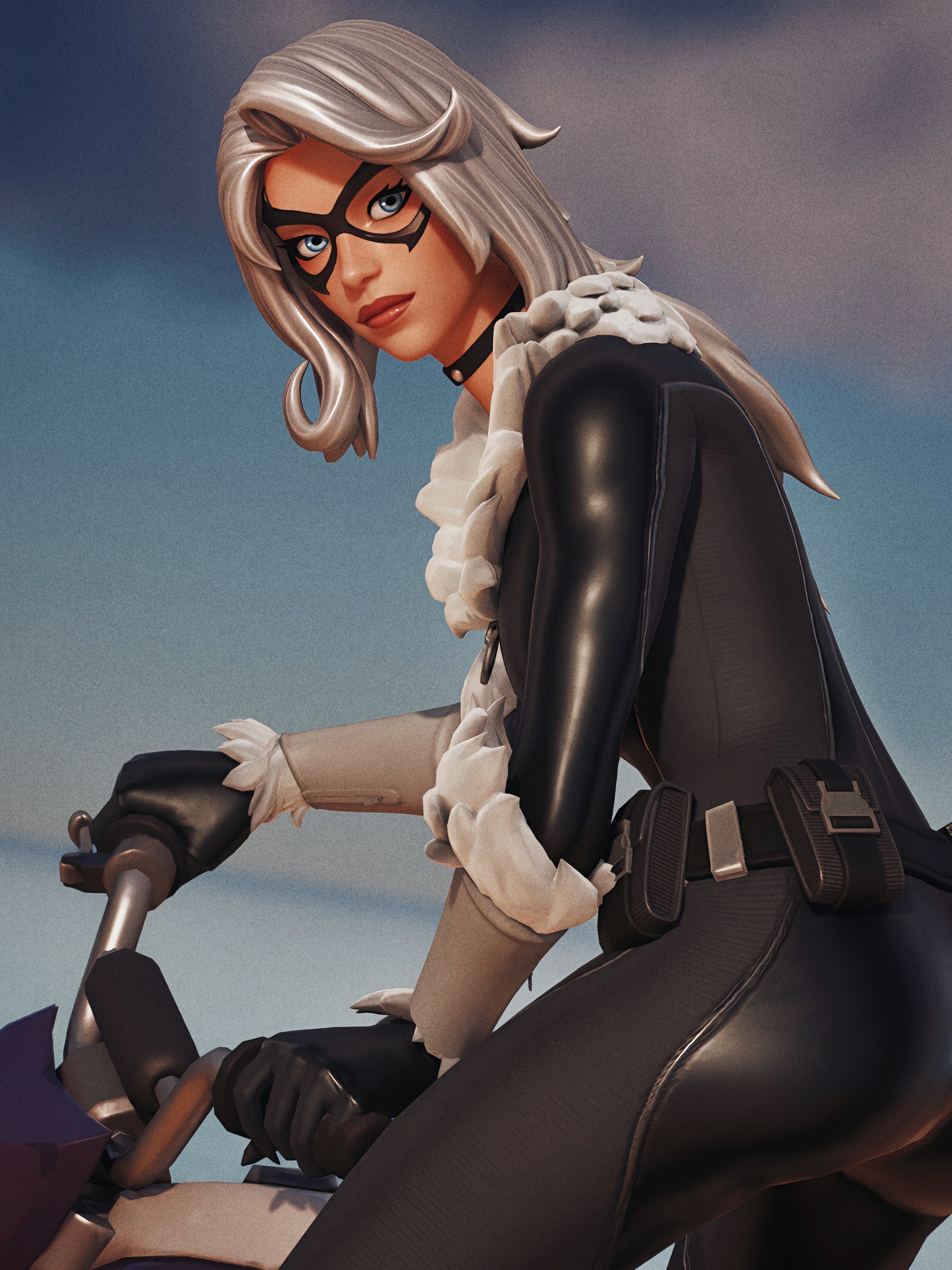 3080x4100 Black Cat Fortnite wallpaper, Phone