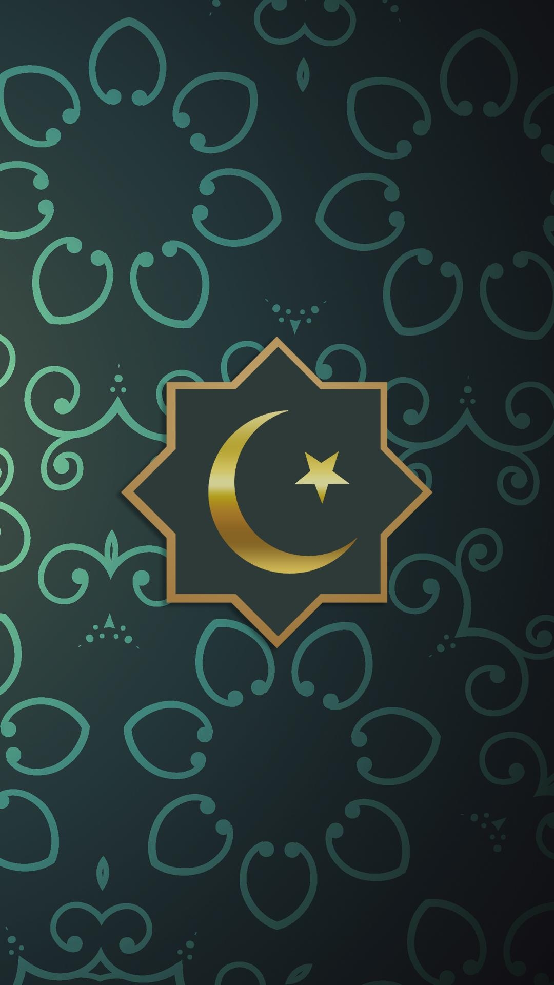 1080x1920 Islamic Green iPhone Background, Phone