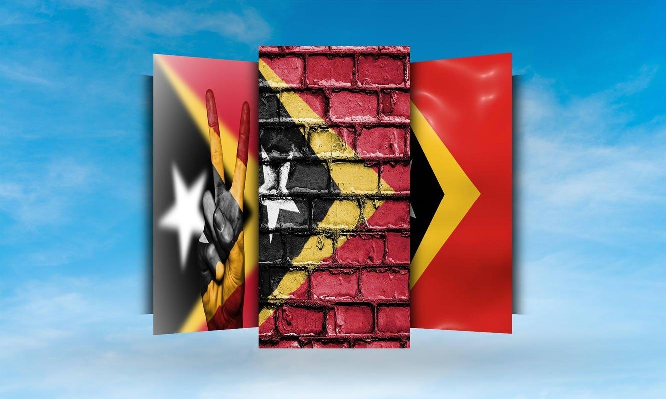 1340x800 Timor Leste Flag Wallpaper for Android, Desktop