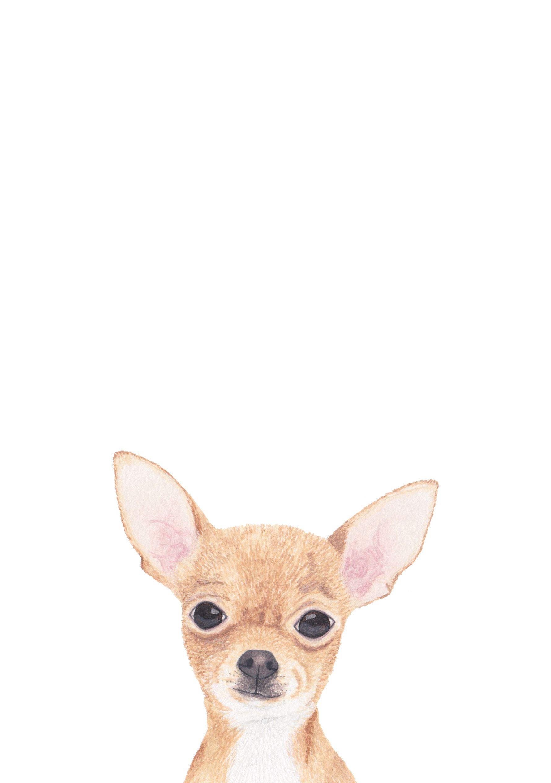 1790x2530 Chihuahua Illustration by Louise Jewell. CHIHUAHUA'S I LUV THEM, Phone