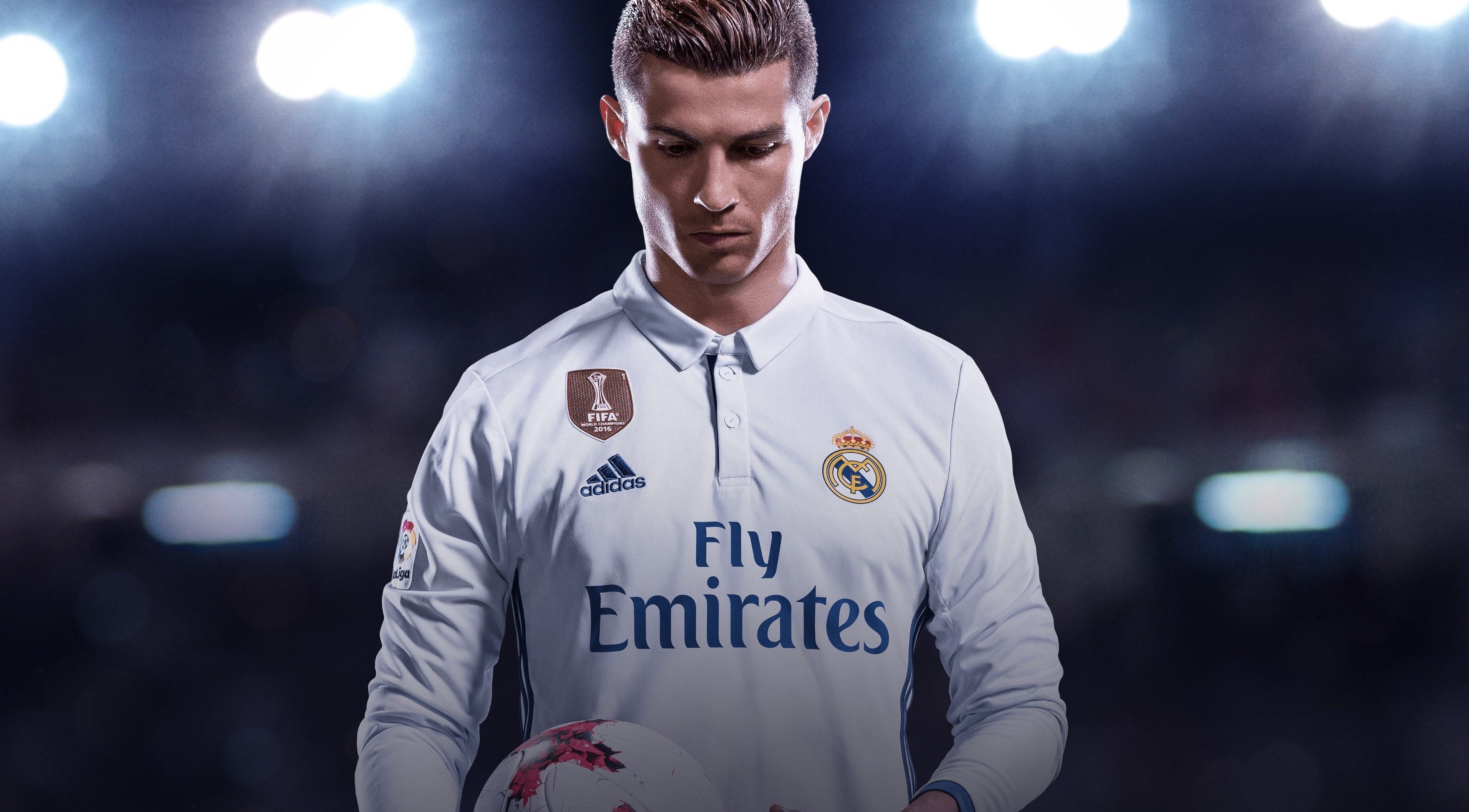 3840x2130 Cristiano Ronaldo CR7 Madrid Cover game FIFA 2018 Wallpaper 4k Ultra HD, Desktop