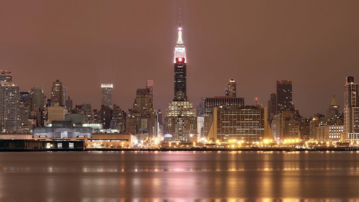 1370x770 Skyscrapers: New Jersey Waterfront Overlooking Nyc York Cliff City, Desktop