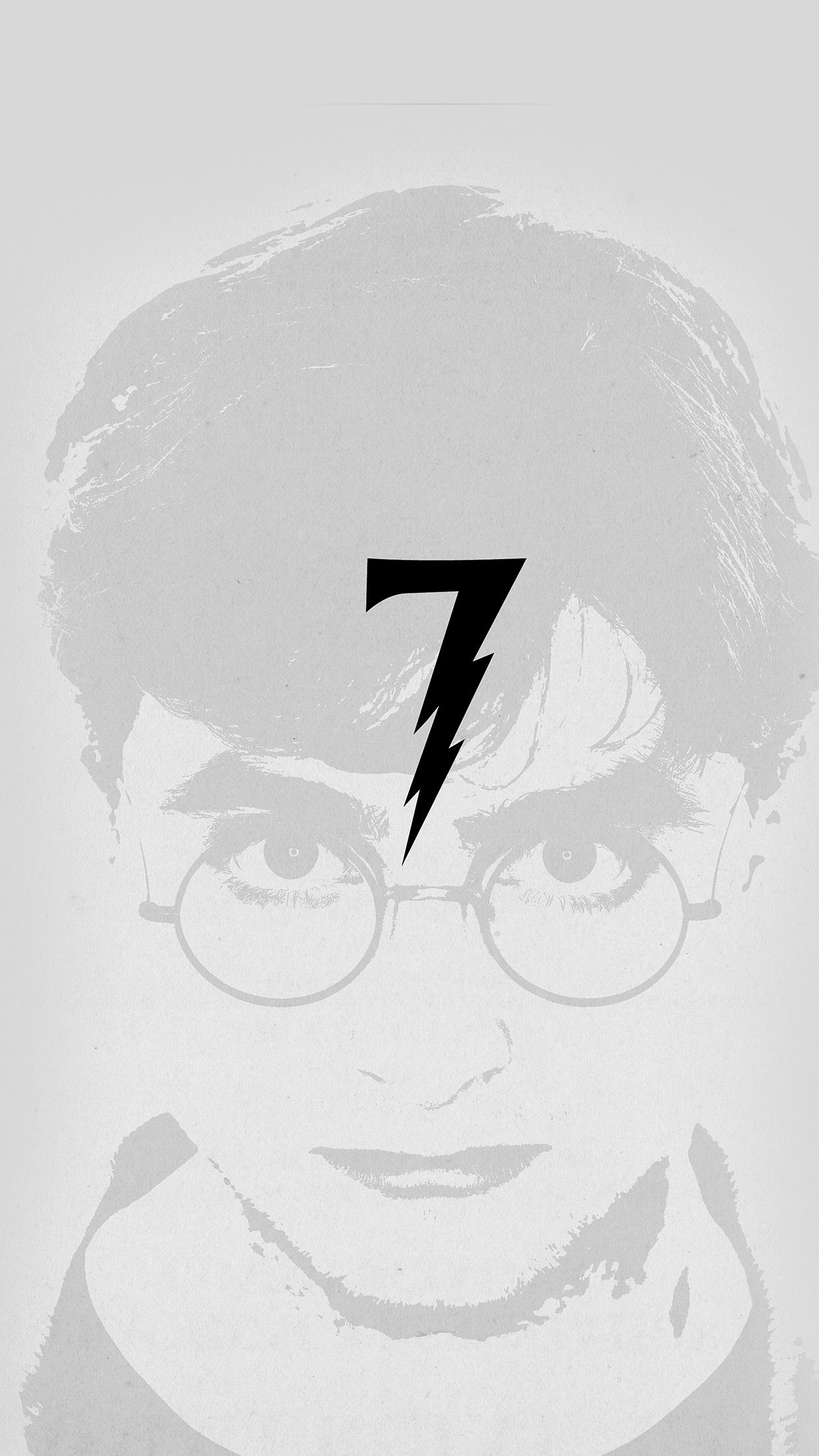 1250x2210 Harry Potter Art Minimal Film Gray, Phone