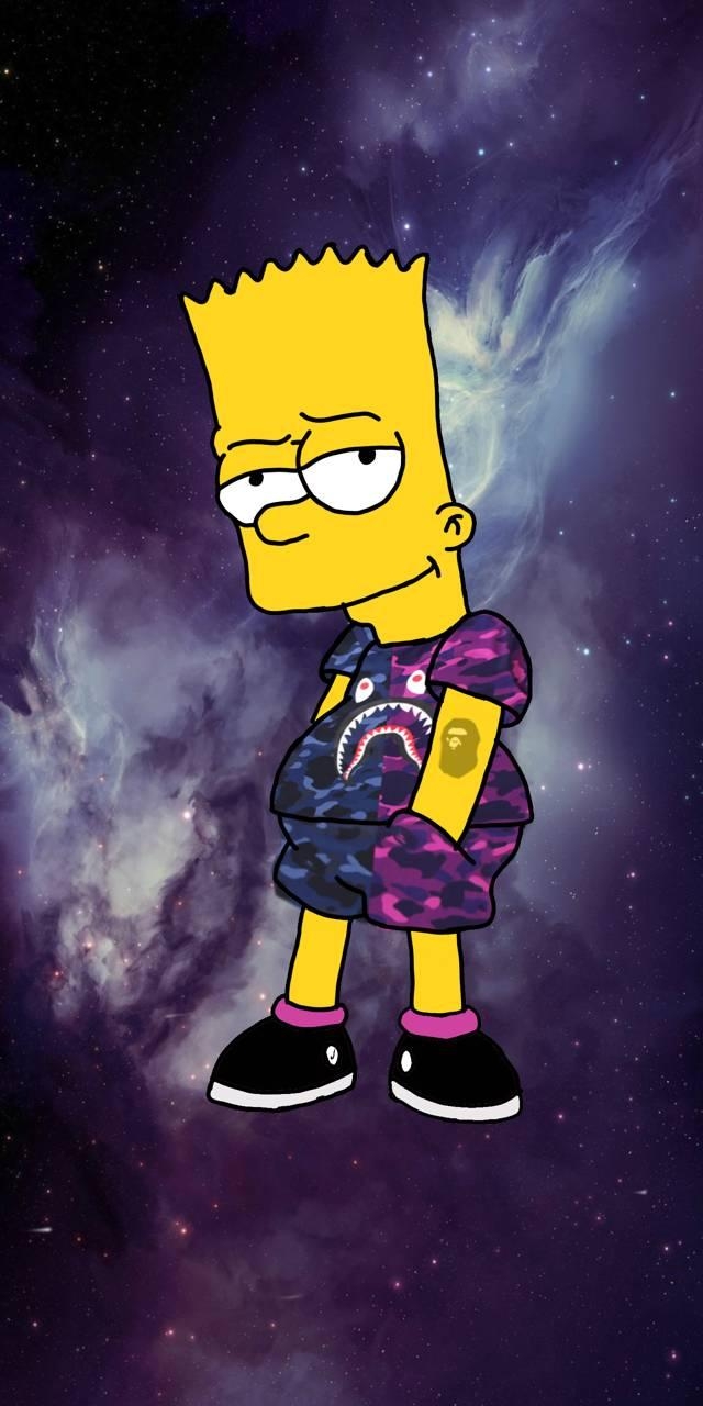 640x1280 Bape bart Wallpaper, Phone