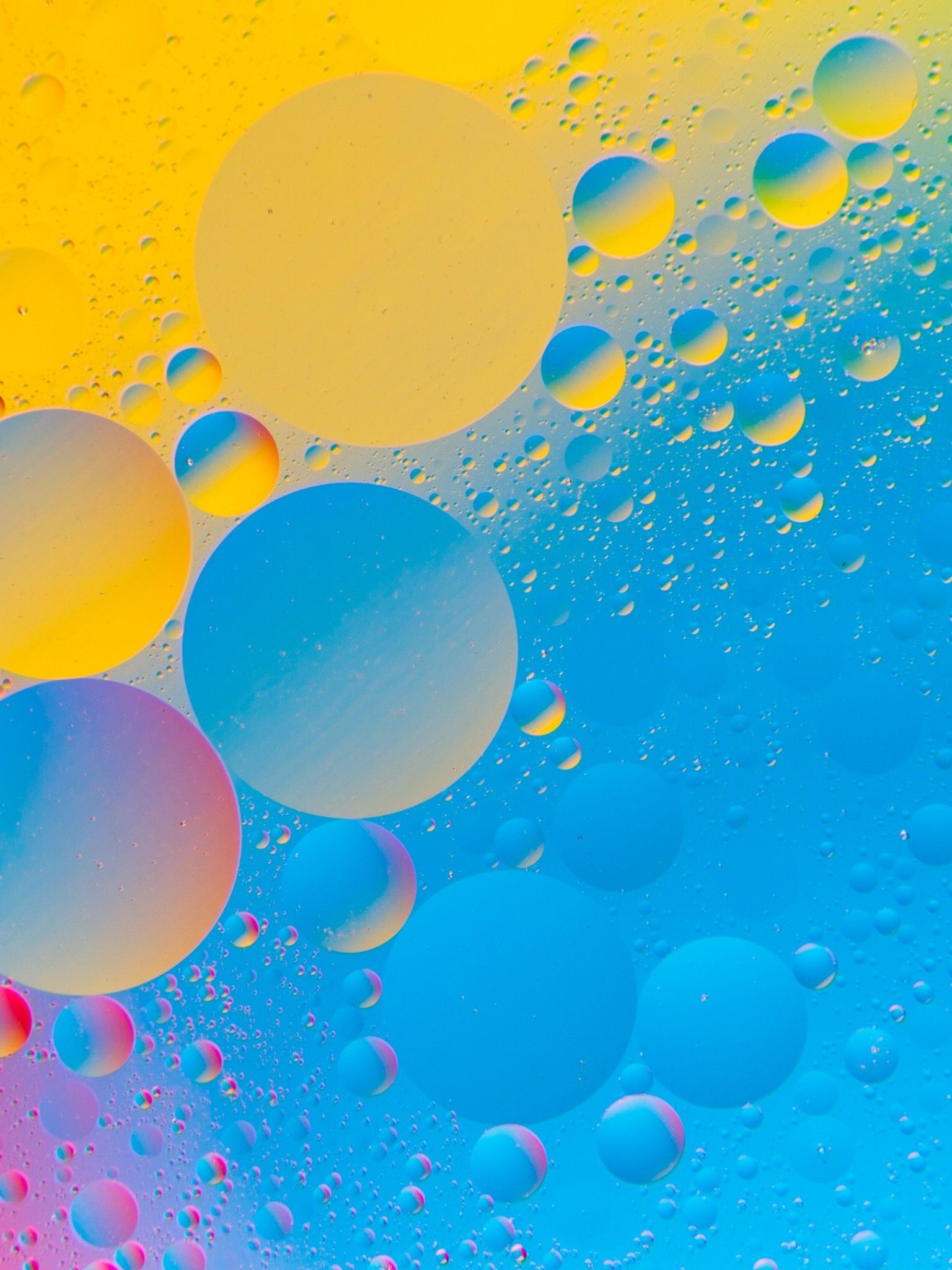 1540x2050 Colourful Bubbles 4K HD Abstract Wallpaper Retina iPad, Phone