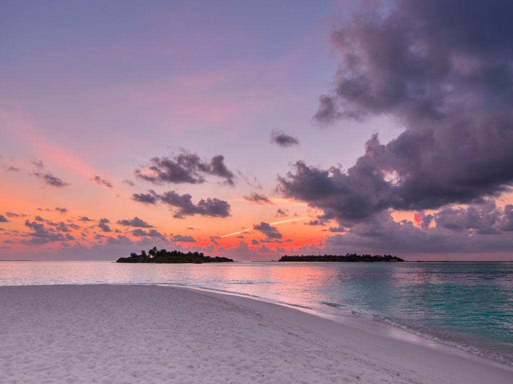 1030x770 Desktop Wallpaper Beach, island, sunset, clouds, nature, HD image, p. Aesthetic desktop wallpaper, Nature desktop wallpaper, Computer wallpaper desktop wallpaper, Desktop