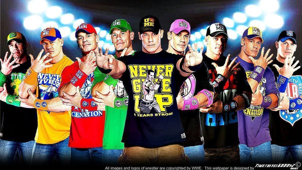 1200x680 WWE John Cena Multi Color Wallpaper Widescreen V3, Desktop