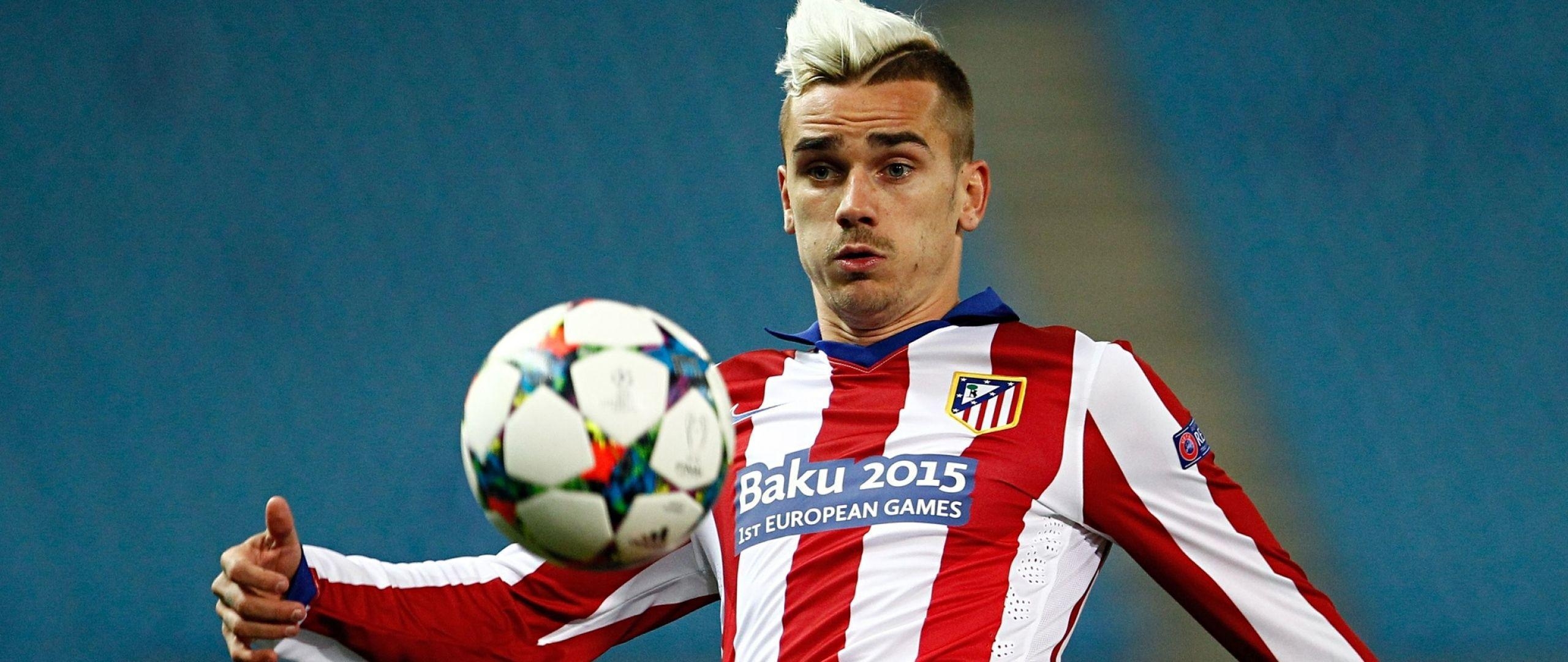 2560x1080 Download Wallpaper  Antoine griezmann, Football player, Dual Screen