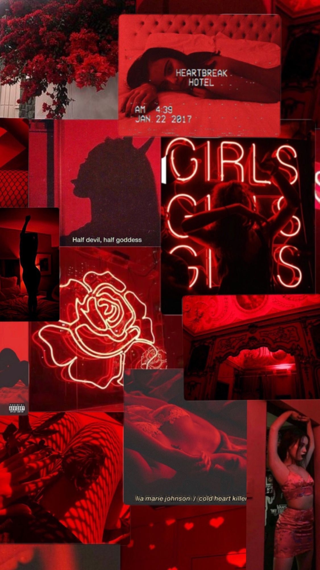 1130x2010 Red Aesthetic Tumblr Girl Wallpaper Free Red Aesthetic Tumblr Girl Background, Phone