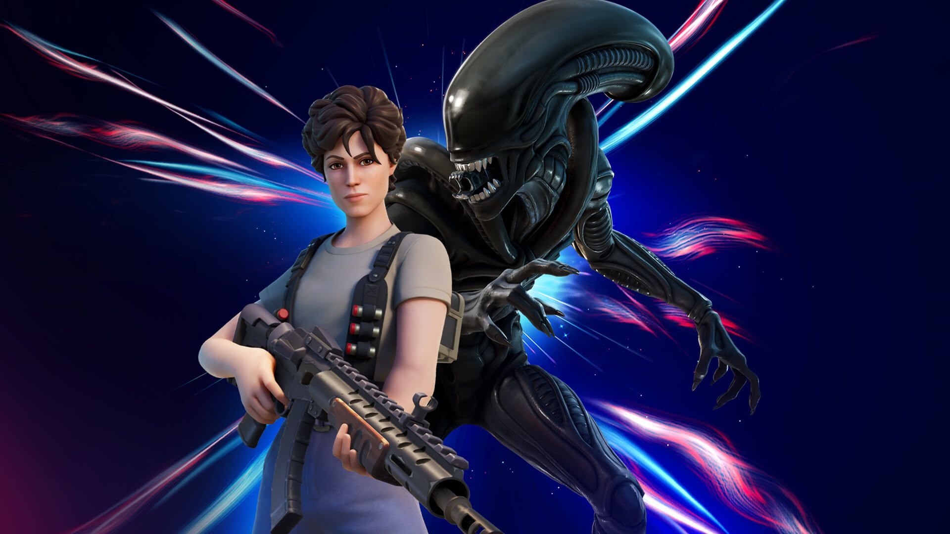 1920x1080 From LV 426 To Fortnite: Ripley And Xenomorph Arrive, Desktop