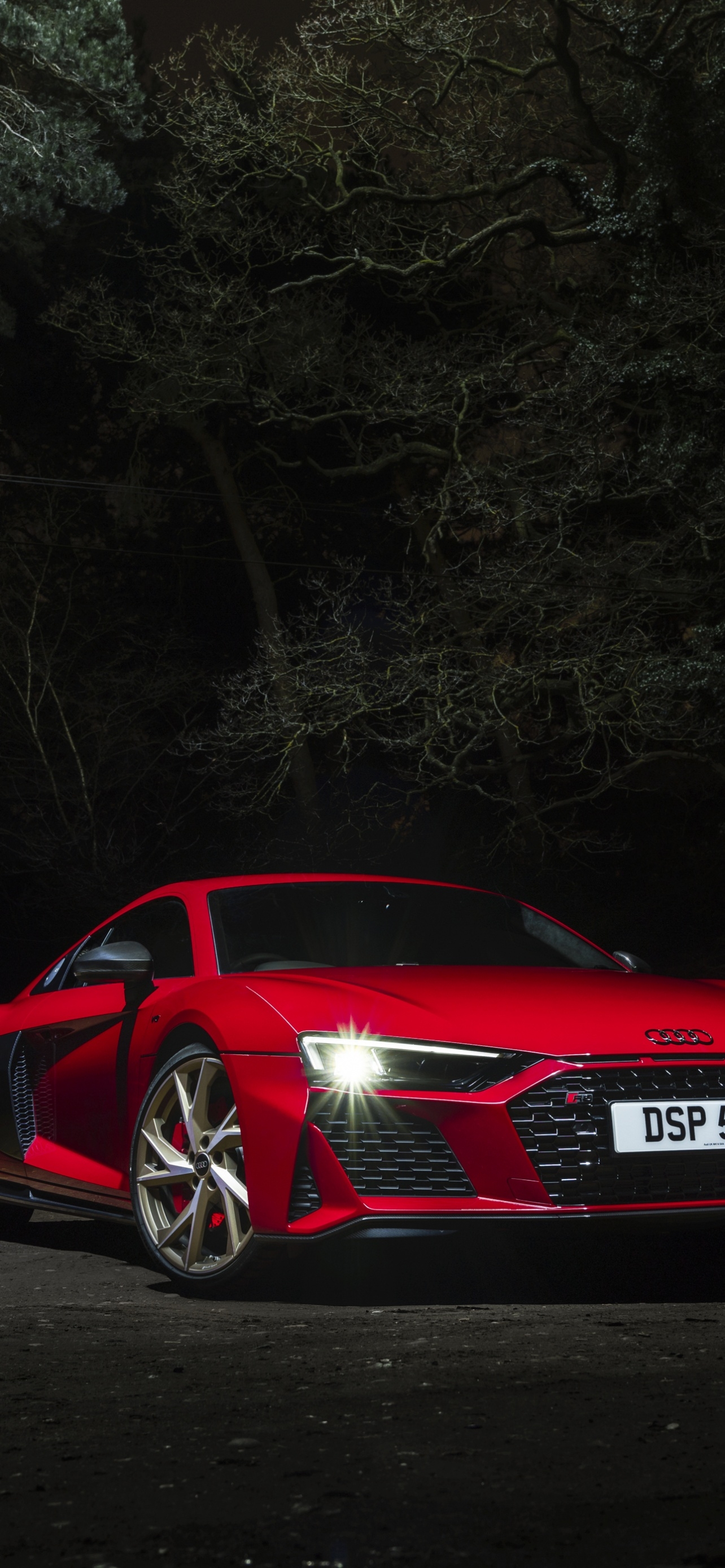 1290x2780 Audi R8 V10 performance RWD Wallpaper 4K, Night, Cars, Phone