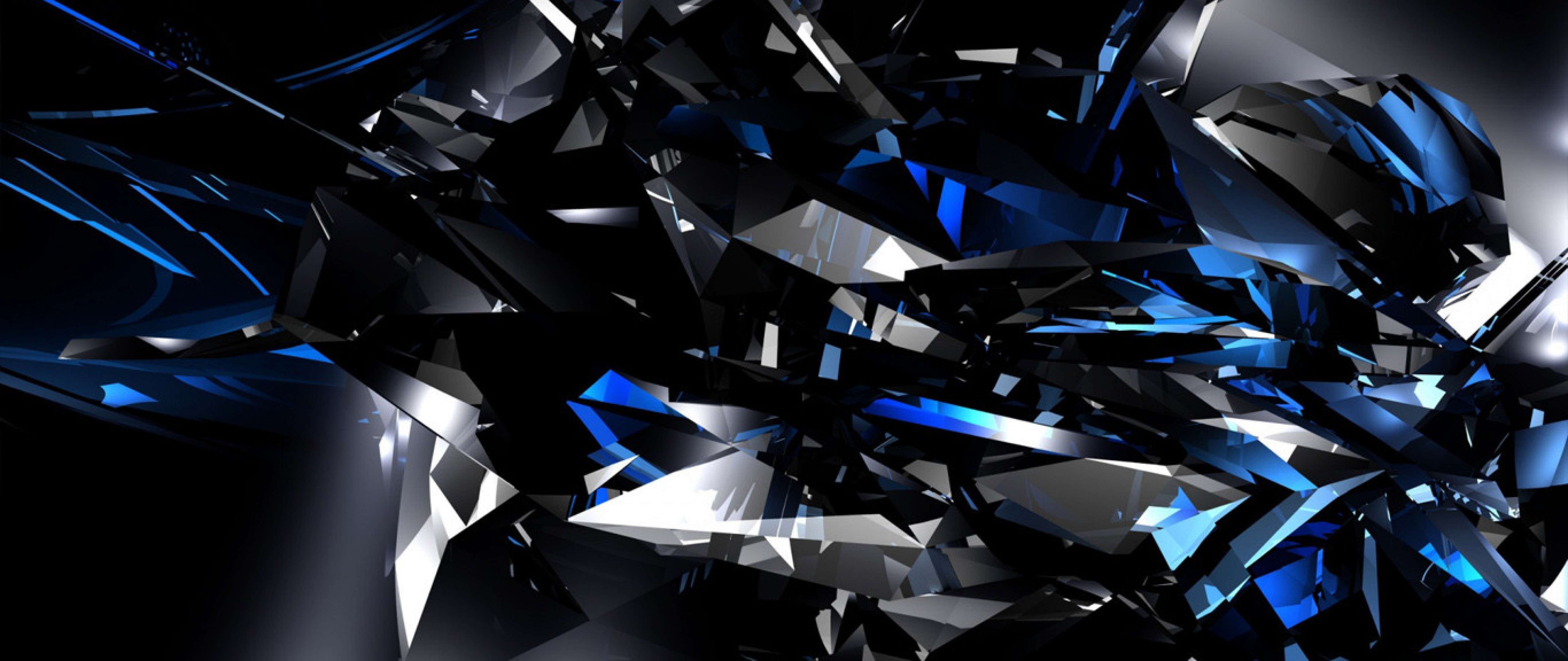 5120x2160 4k Wallpaper Black And Blue, Dual Screen