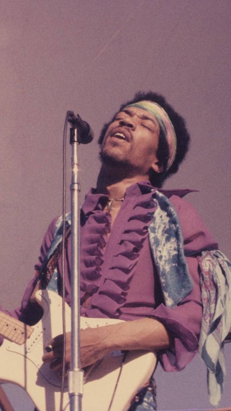 750x1340 Jimi Hendrix Phone Wallpaper, Phone