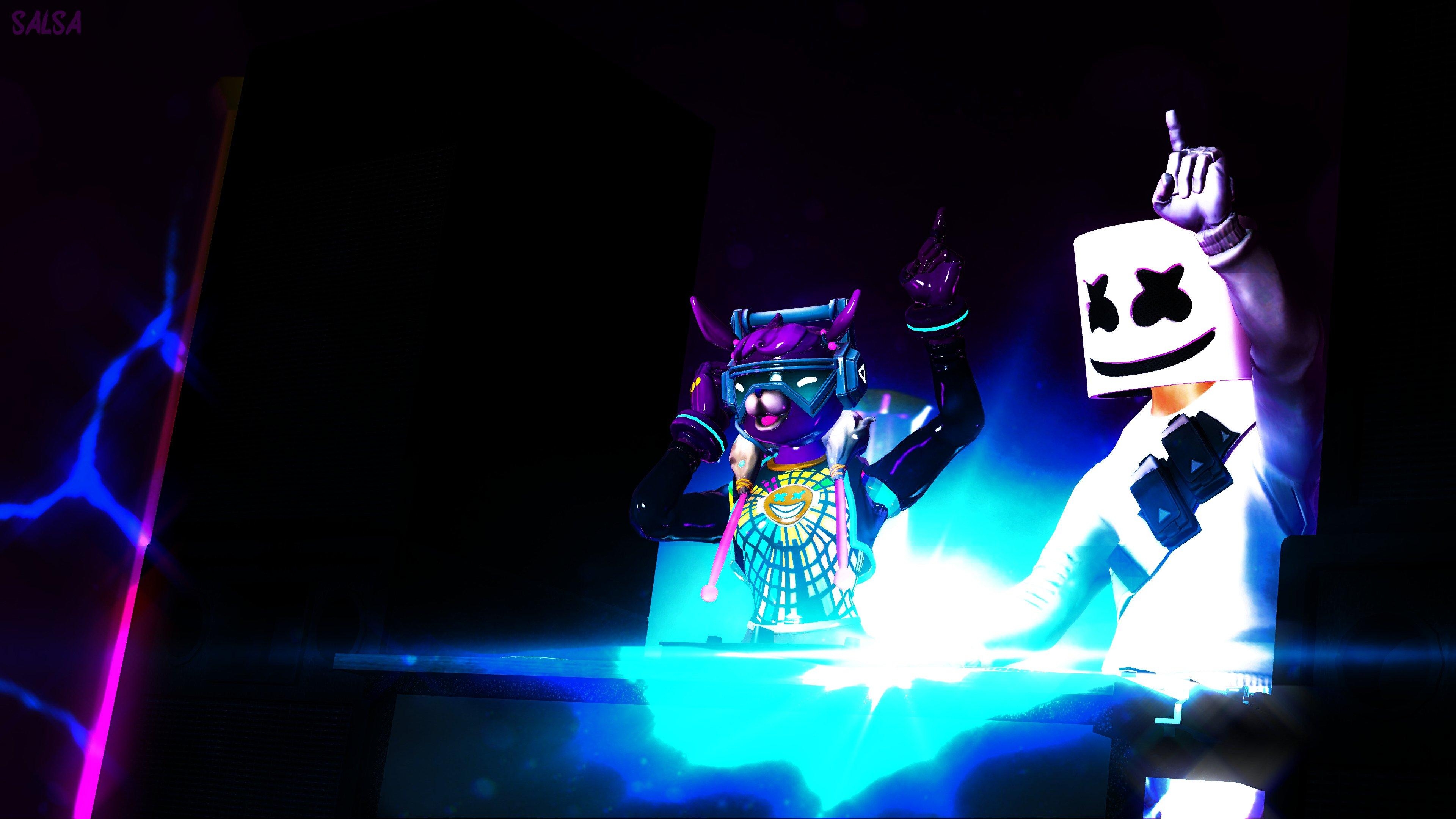 3840x2160 Marshmello & Dj Bop 4k Fortnite Background, Desktop