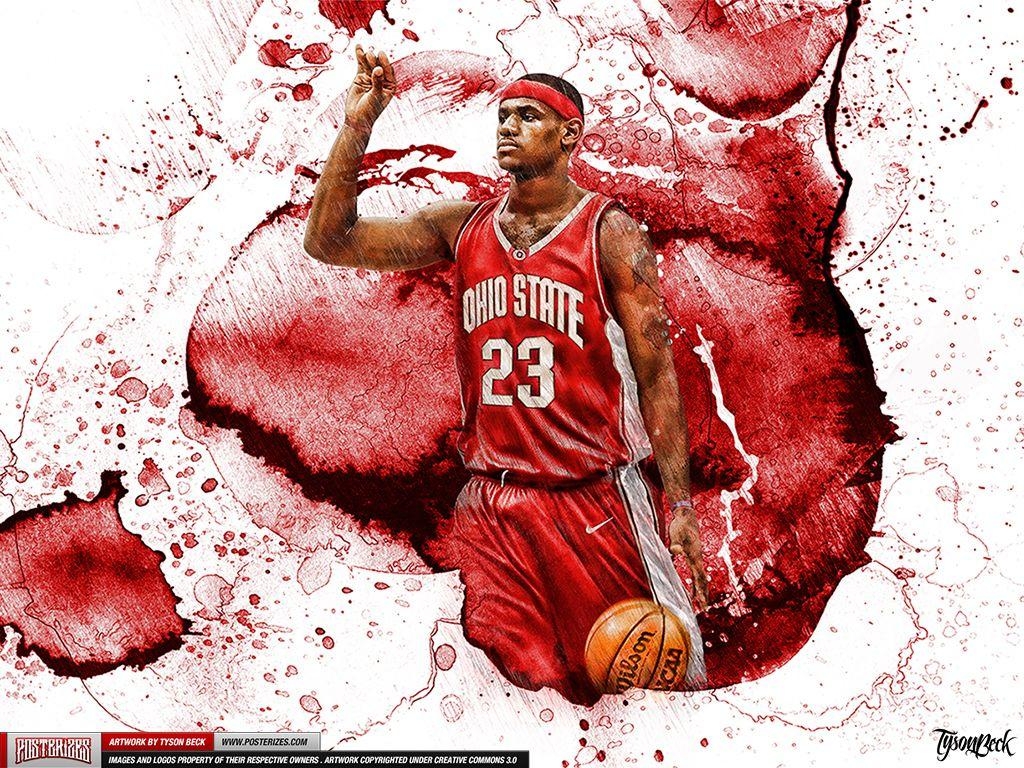 1030x770 LeBron James Chosen One OSU College Wallpaper. vintage. epic, Desktop