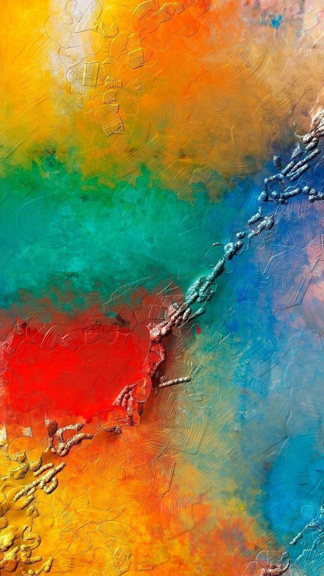 1080x1920 Colorful Wall Paint Texture iPhone 6 Plus HD Wallpaper HD, Phone