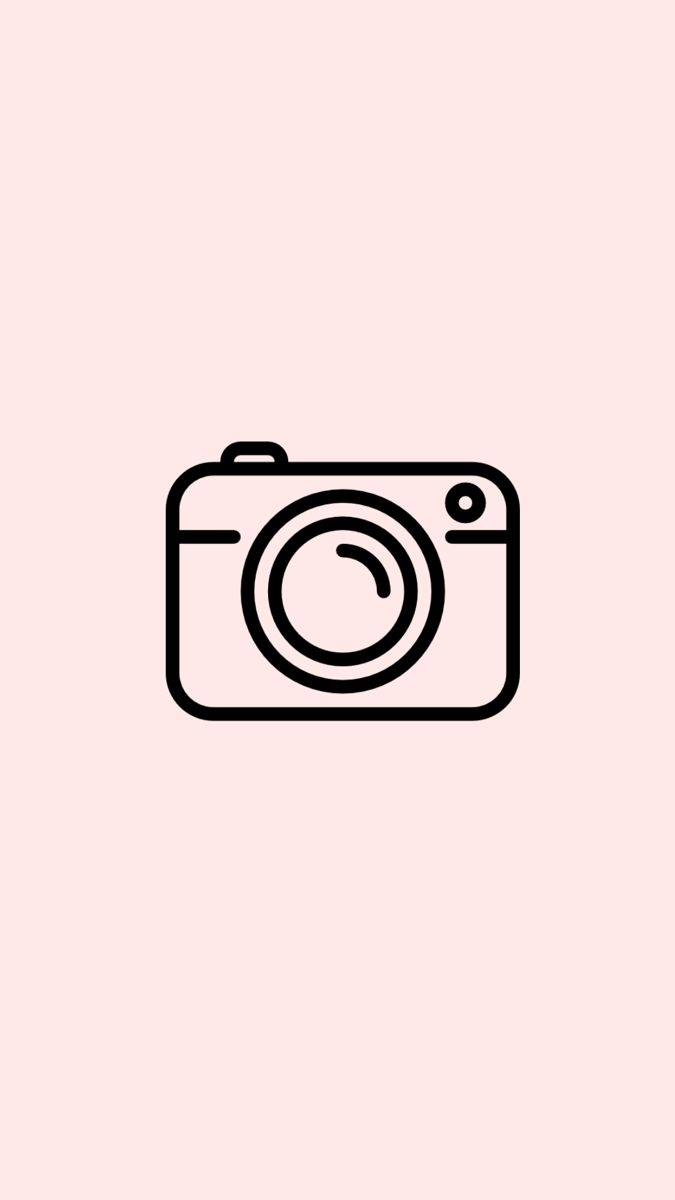 680x1200 Instagram Highlight Icon Blush Pink Photo Camera. Ios app icon, Ios icon, iPhone icon, Phone