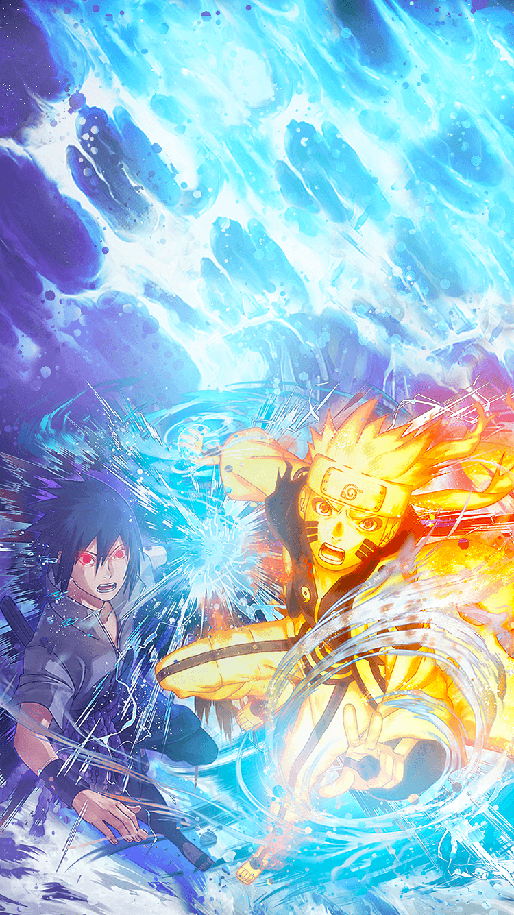 750x1340 I made a Sasuke and Naruto Wallpaper for mobile, Phone