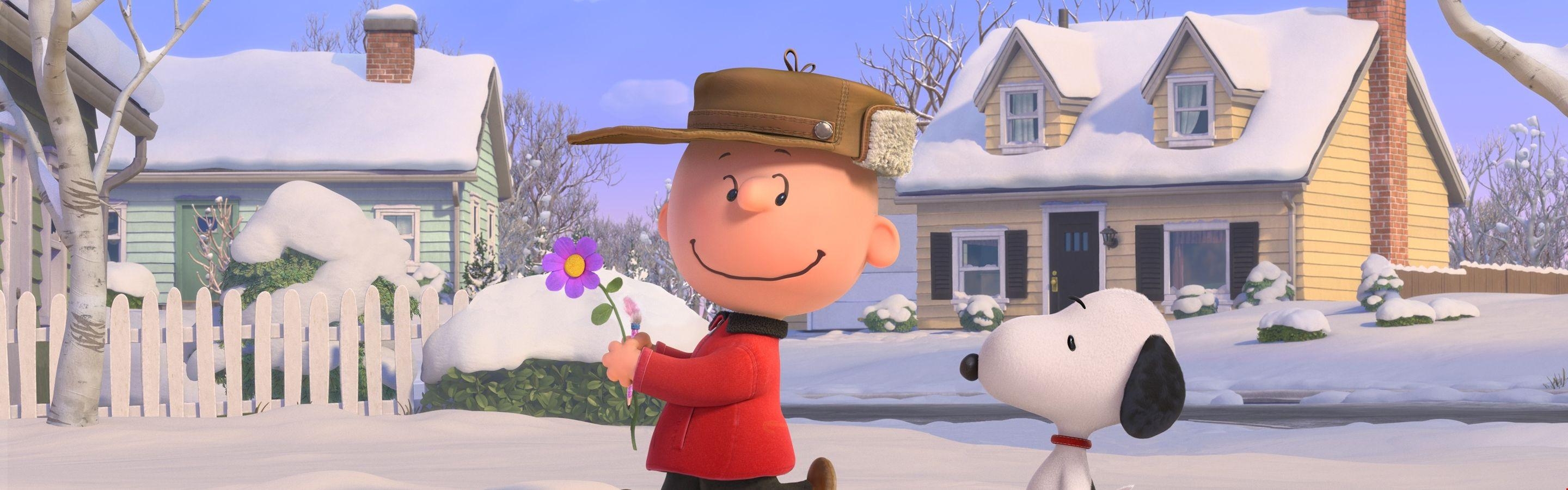 2880x900 3k The Peanuts Movie, Snoopy, Charlie Brown, winter, Dual Screen