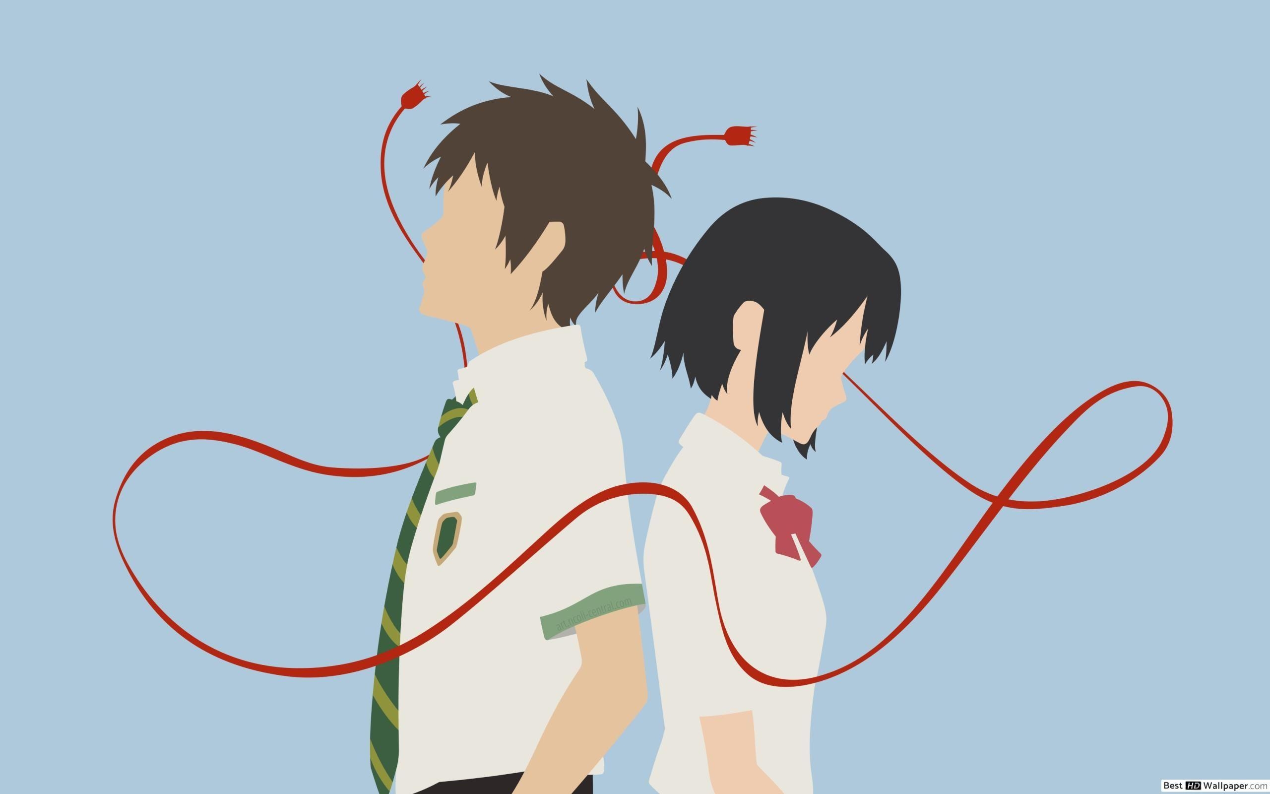 2560x1600 Mitsuha Miyamizu and Taki Tachibana in Your Name HD wallpaper download, Desktop