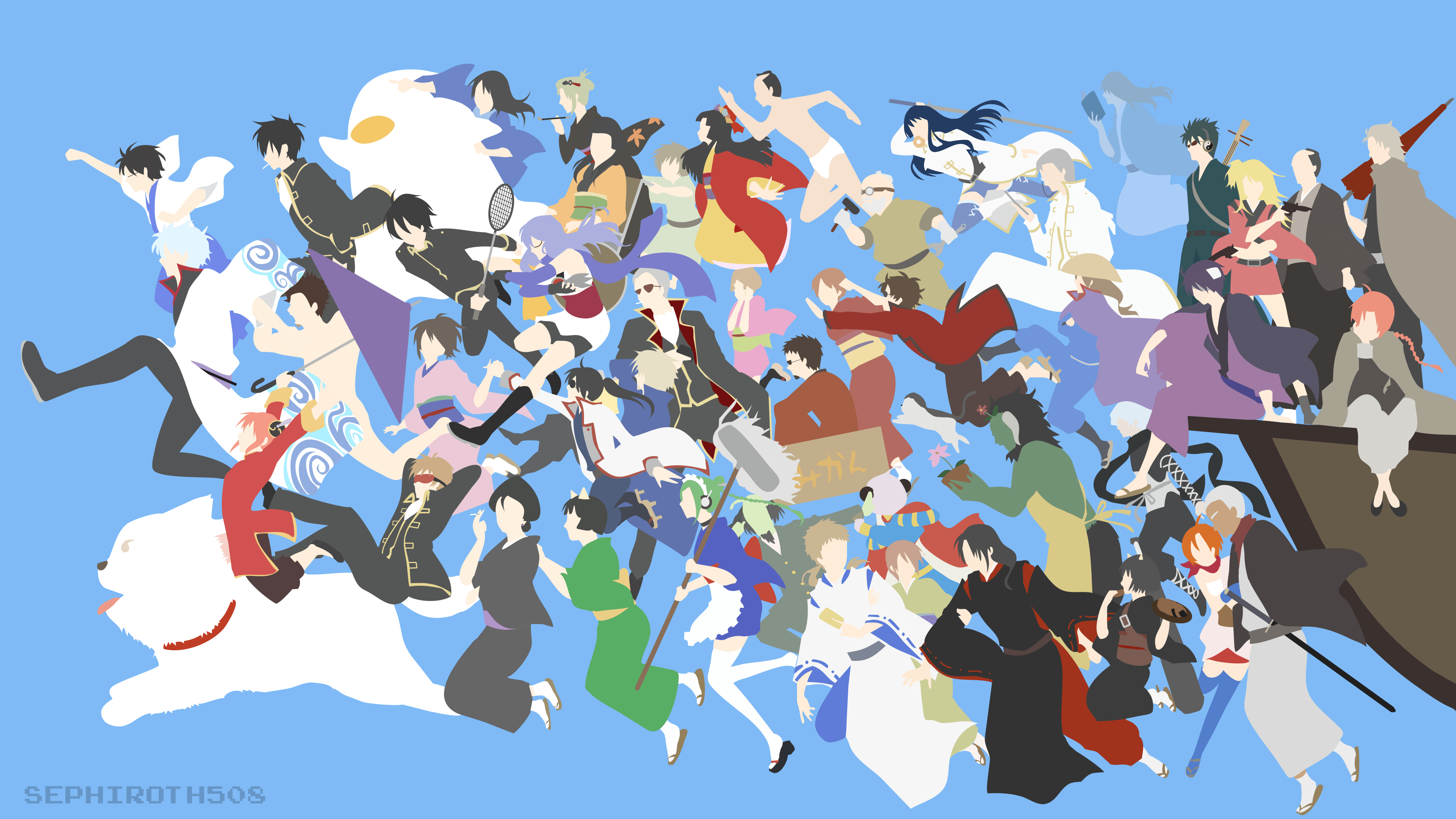 3840x2160 Gintama. Minimalist Wallpaper (4K), Desktop