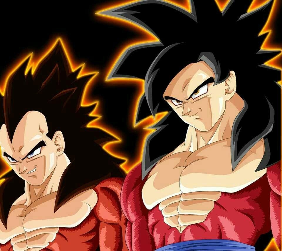 960x860 Goku ssj4 y Vegeta ssj4. Dragon Ball. Goku, Dragon, Desktop