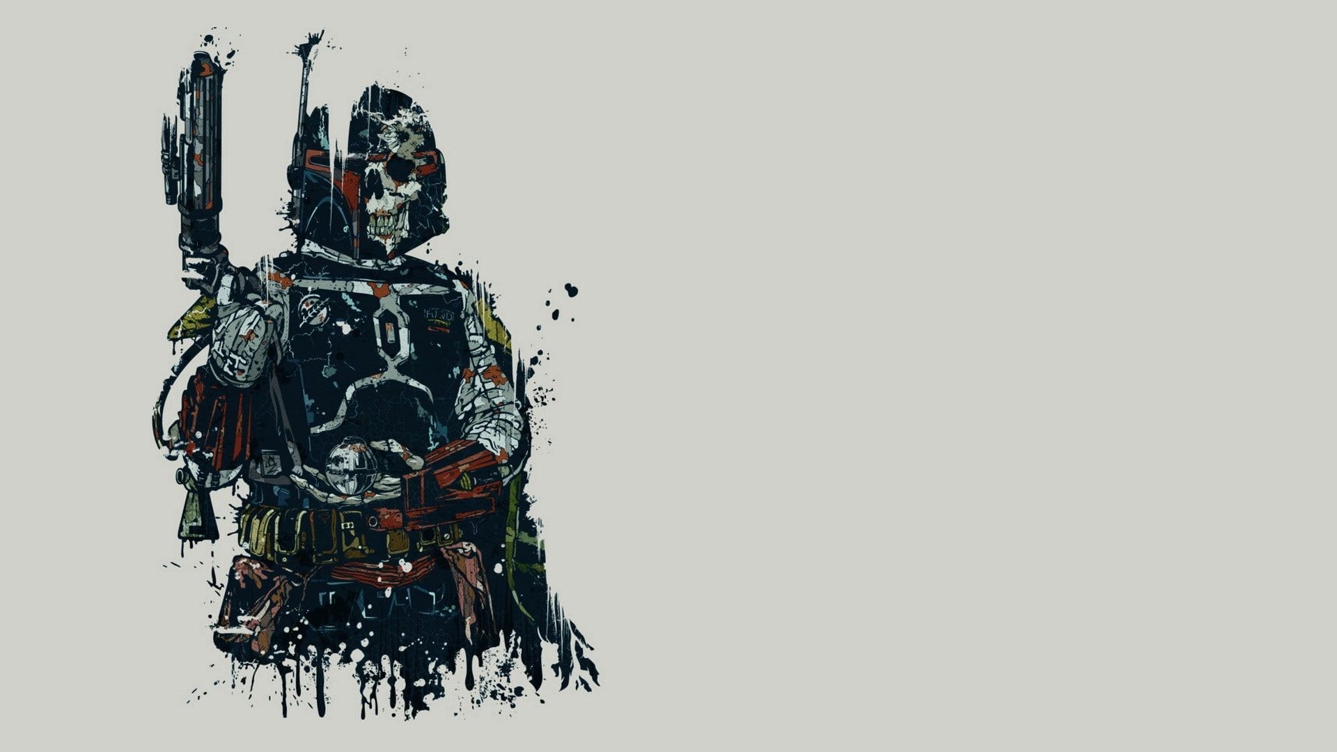 1920x1080 HD Wallpaper: Boba Fett Star Wars Drawing HD, Digital Artwork 4K Of Wallpaper For Andriod, Desktop