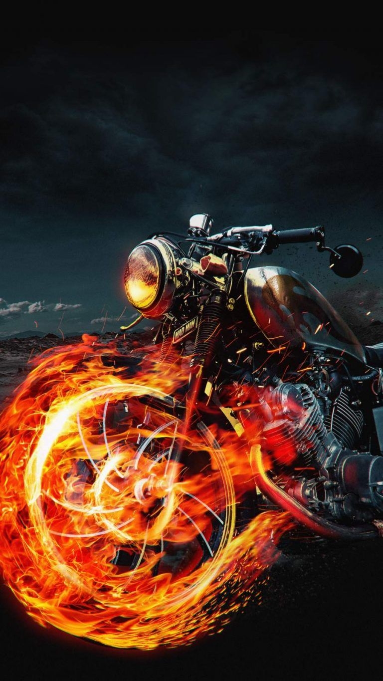 770x1370 iPhone Wallpaper for iPhone iPhone 11 and iPhone X, iPhone. Ghost rider motorcycle, Ghost rider bike, Royal enfield wallpaper, Phone