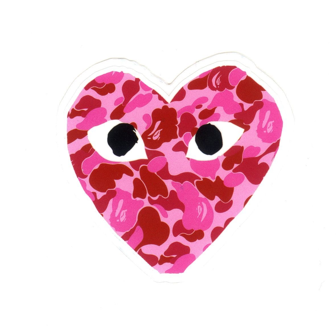 1190x1190 comme des garcons x A Bathing Ape Pink Camo, Height 7 cm, decal sticker. Bape wallpaper iphone, Picture collage wall, Cute wallpaper, Phone