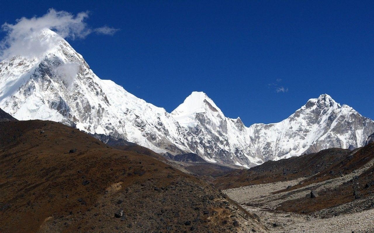 1280x800 Himalaya Tag wallpaper: Badrinath Sky Himalaya Blue Ice Cloud, Desktop