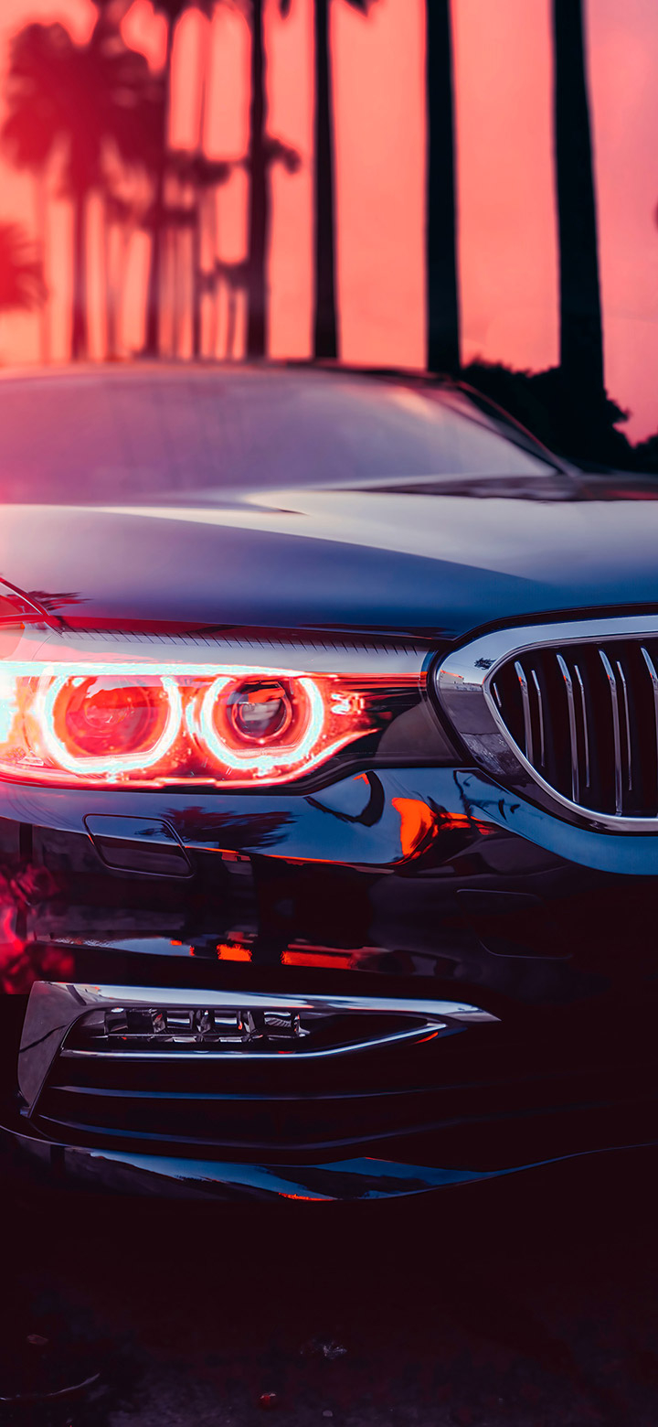 720x1560 Aesthetic Bmw Headlight 4K Phone Wallpaper, Phone