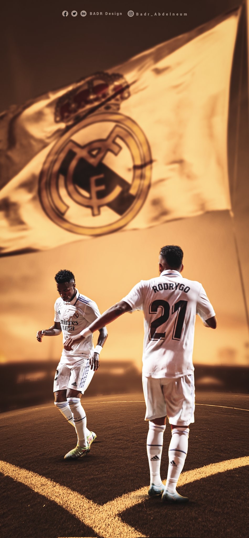 950x2050 B A D R - Design. #Wallpaper. Vini & Rodrygo, Phone