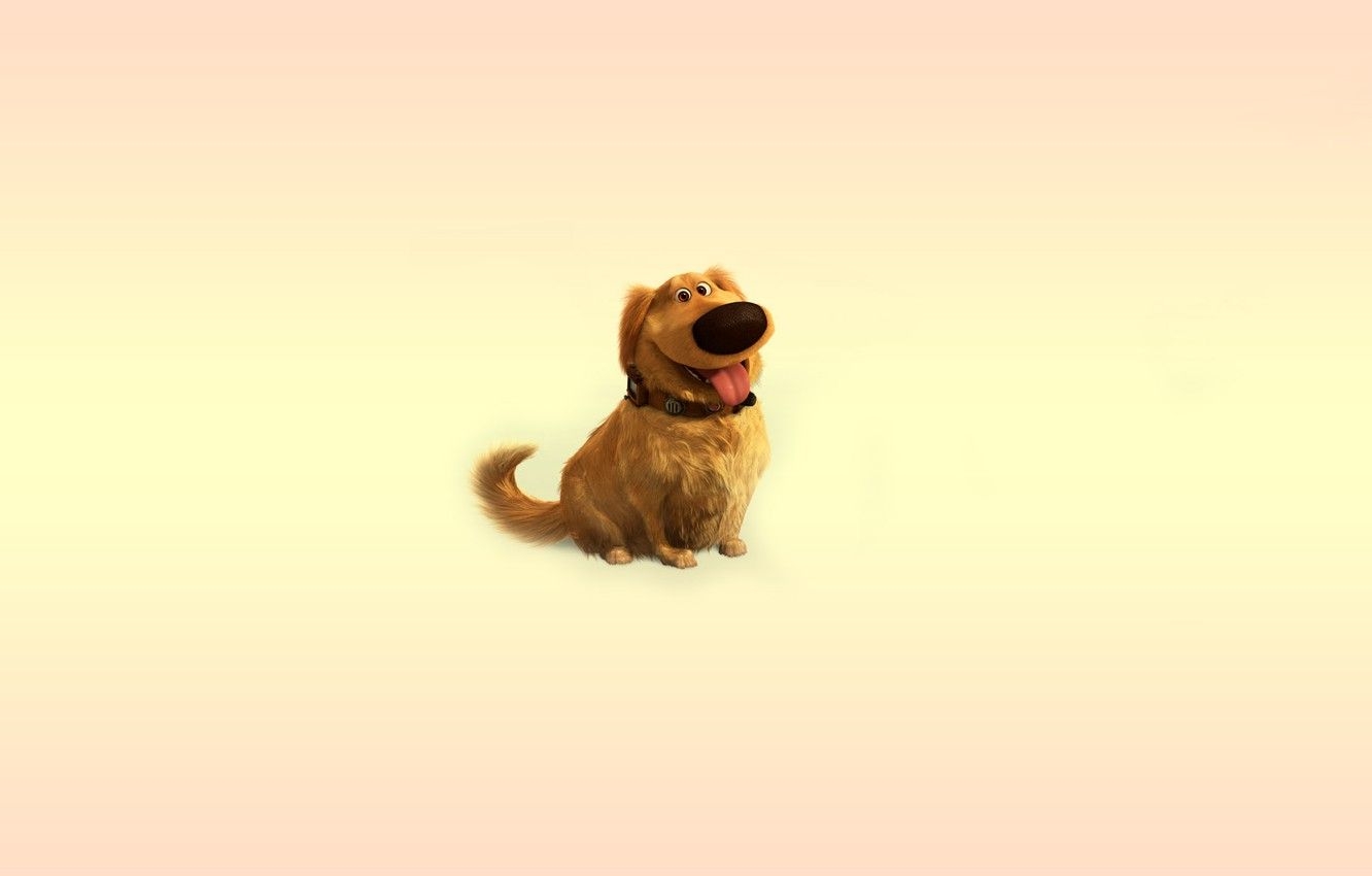 1340x850 Wallpaper dog, minimalism, collar, dog, up, dog, language image, Desktop