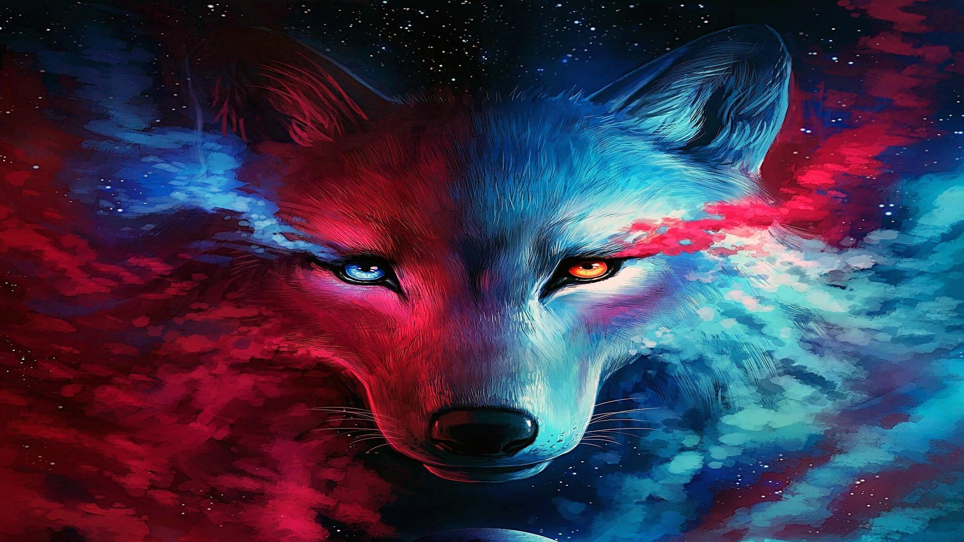 1920x1080 Galaxy Wolf Wallpaper. Wallpaper Studio 10. Tens of thousands HD, Desktop