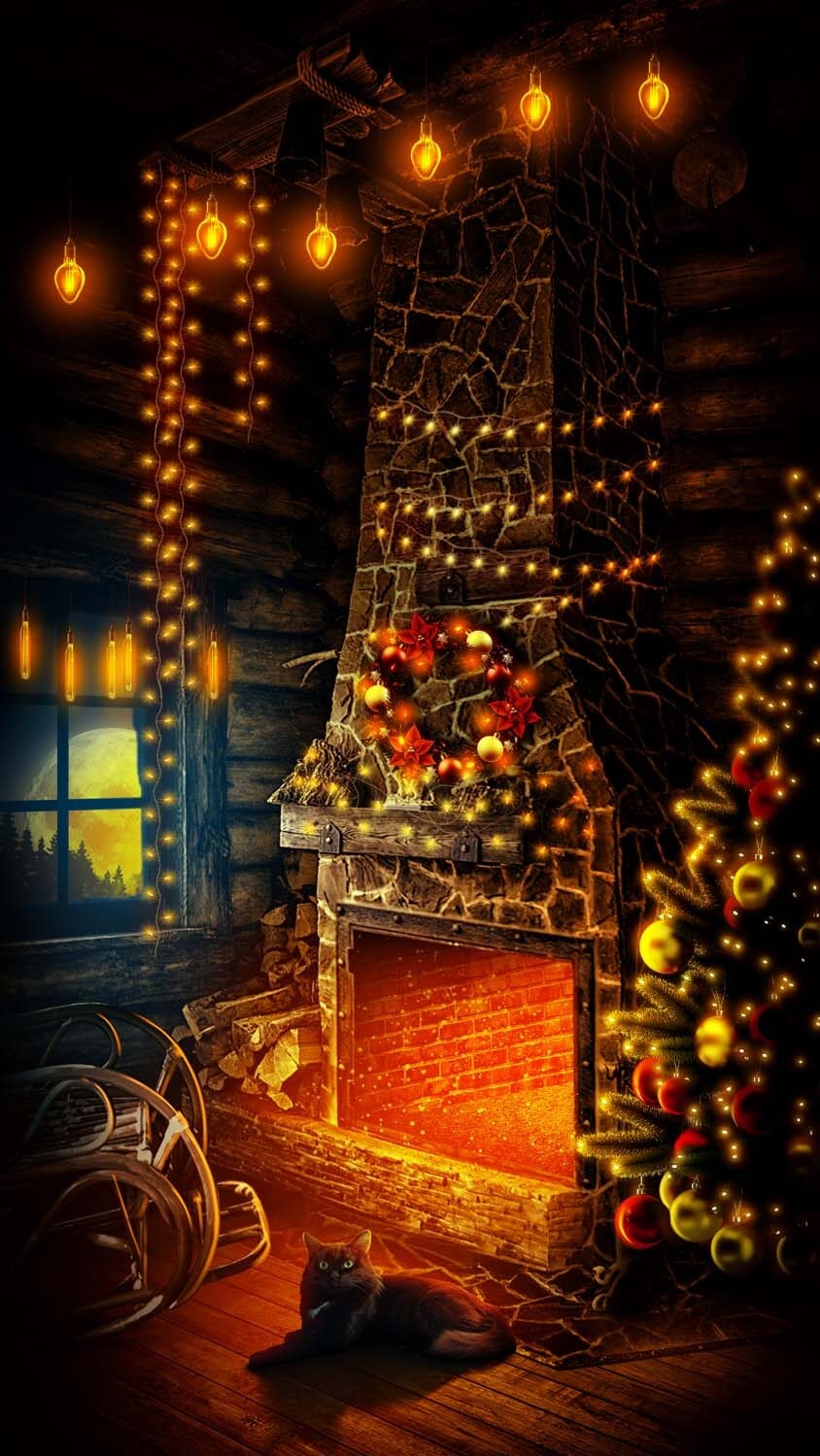 850x1500 Cozy Christmas IPhone Wallpaper HD Wallpaper, iPhone Wallpaper, Phone