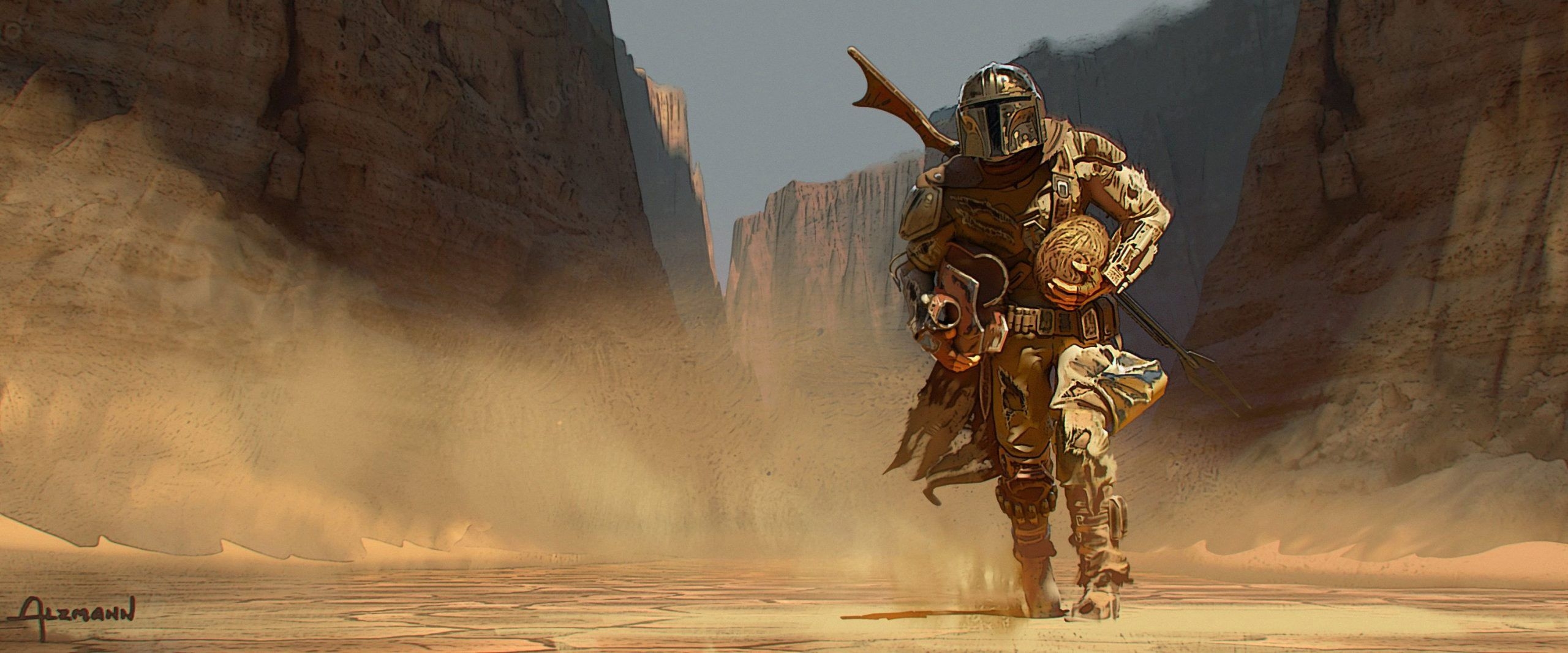 2560x1070 The Mandalorian wallpaper, tv serie, concept art • Wallpaper For You HD Wallpaper For Desktop & Mobile, Dual Screen