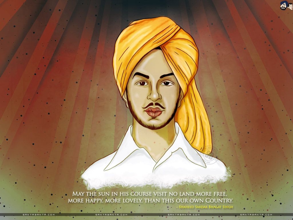 1030x770 Free Download Bhagat Singh HD Wallpaper, Desktop