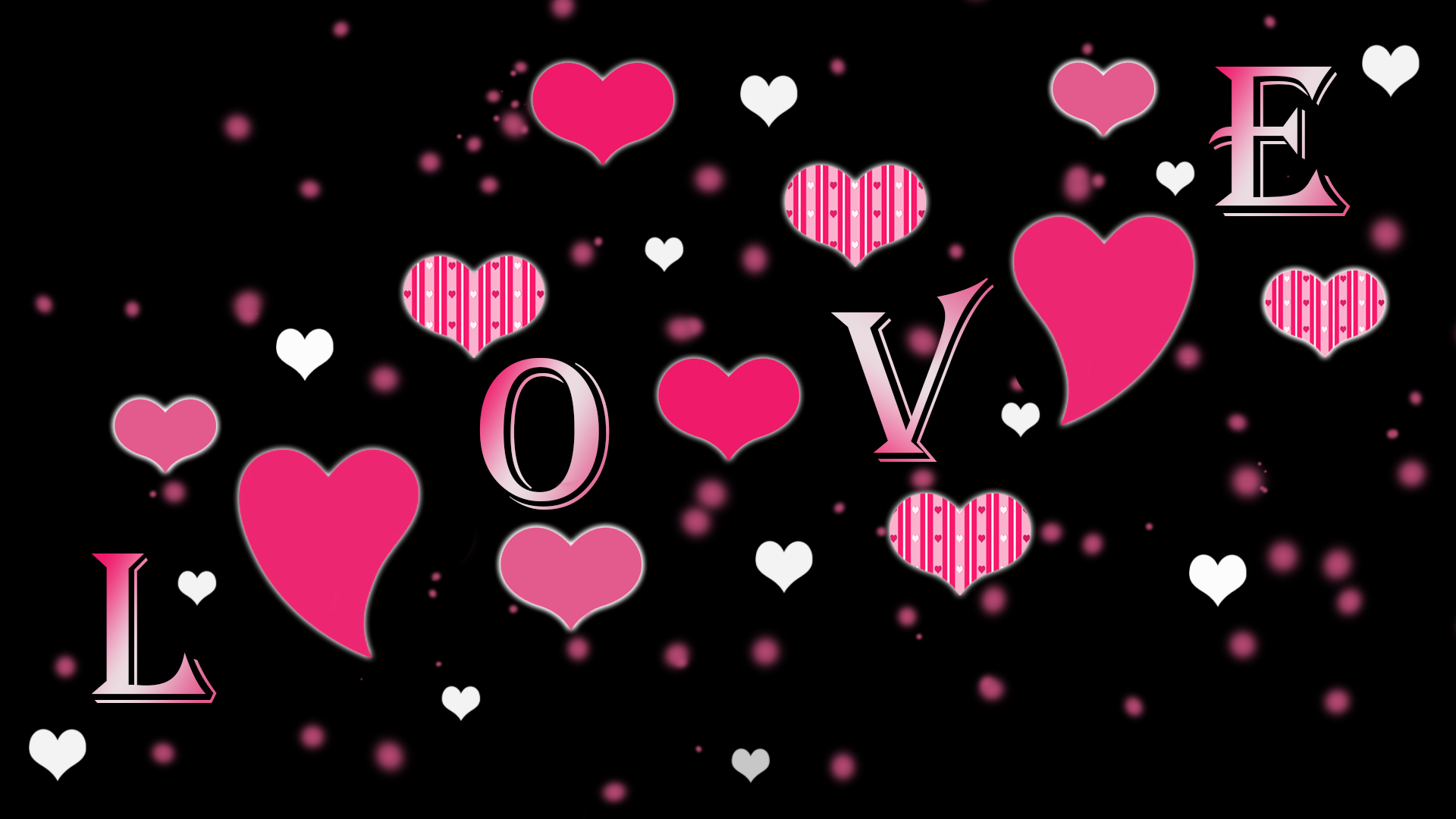 1920x1080  Abstract, Holiday, Heart, Black, Artistic, Pink, Love, Valentines Day wallpaper JPG Gallery HD Wallpaper, Desktop