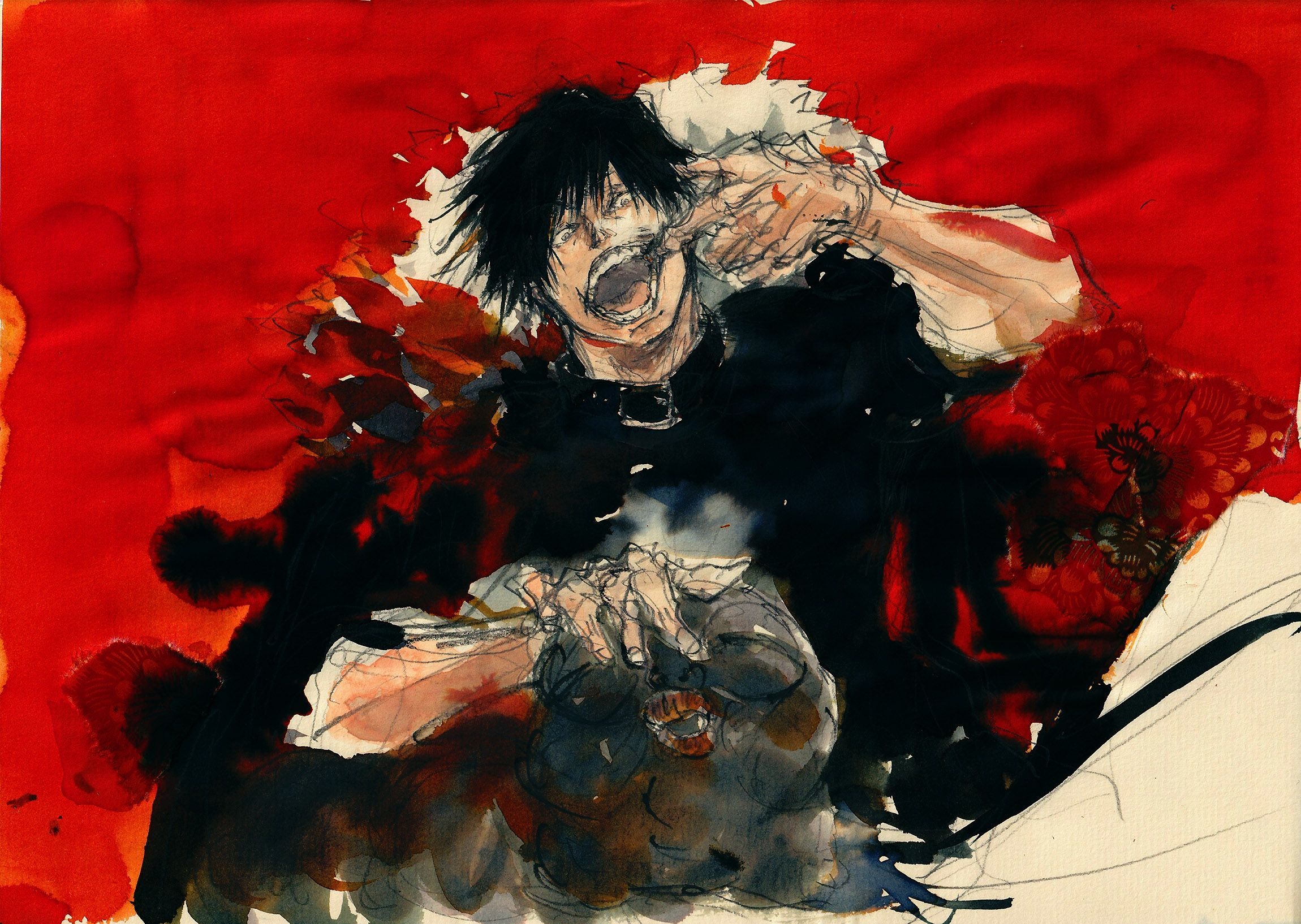 2300x1640 Jujutsu Kaisen Fushiguro. by takeo72. Anatomy art, Jujutsu, Art style, Desktop