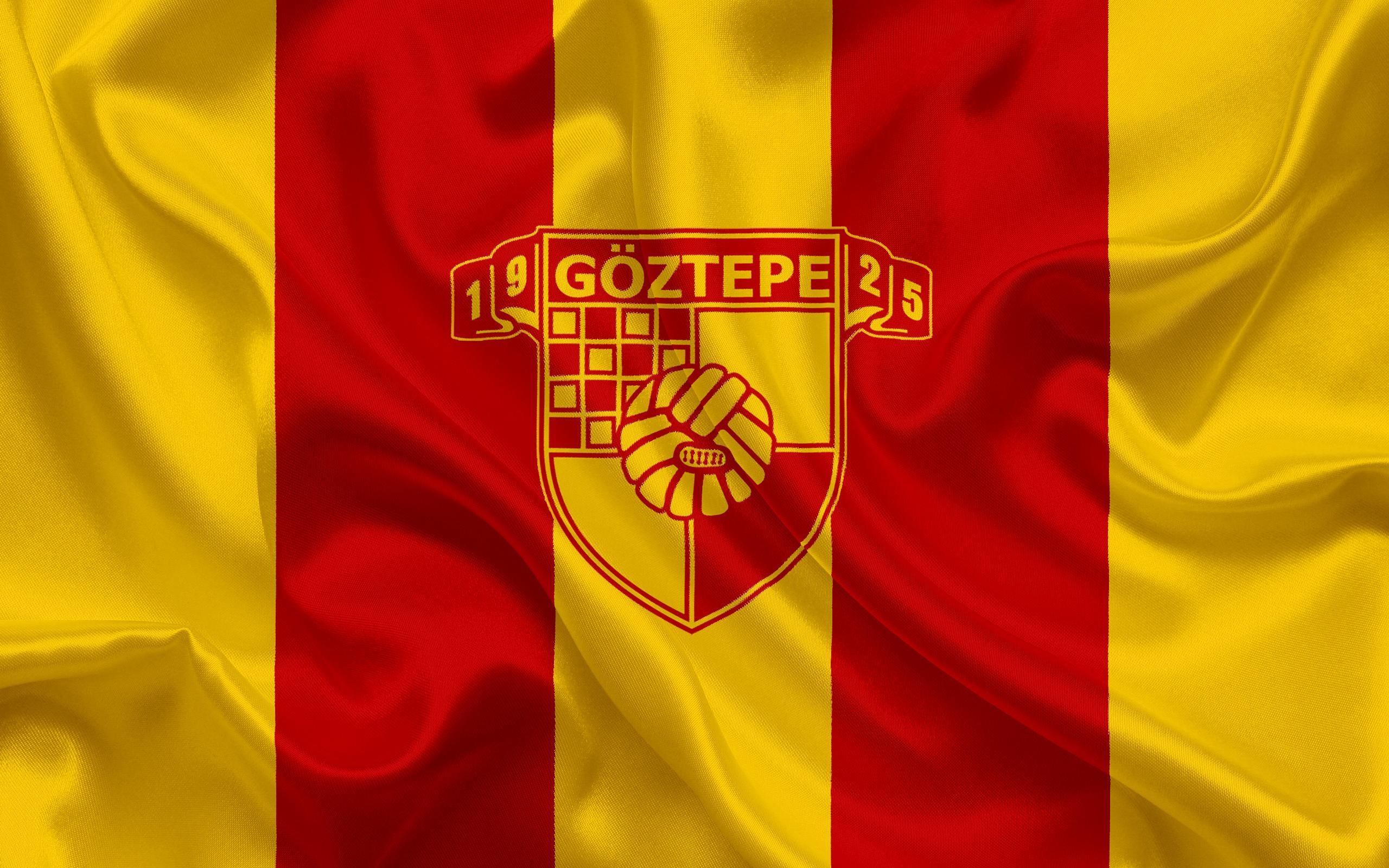 2560x1600 Download wallpaper Göztepe SK, Turkish football club, emblem, logo, Desktop