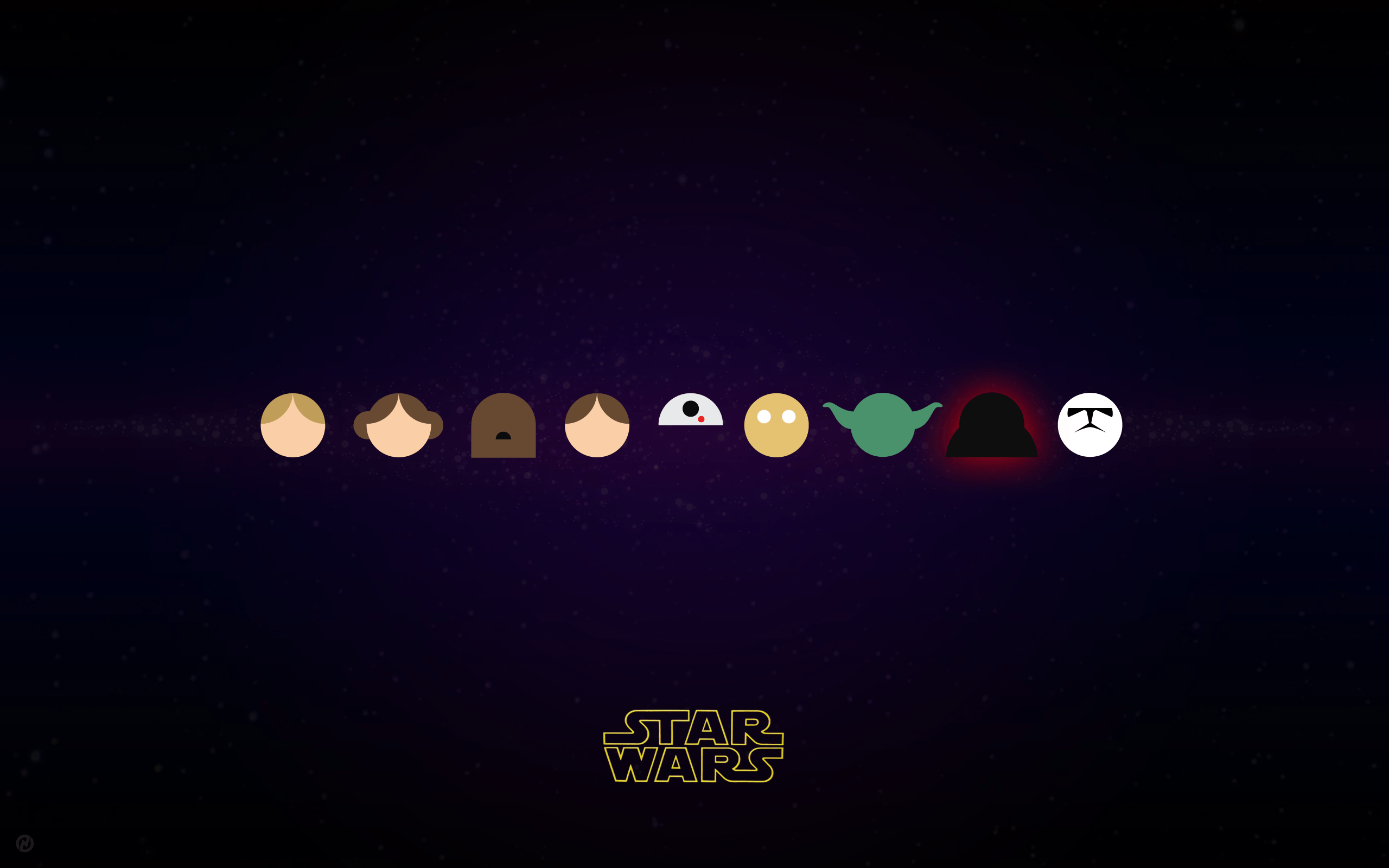 2560x1600 Star Wars Characters in Vector, Desktop