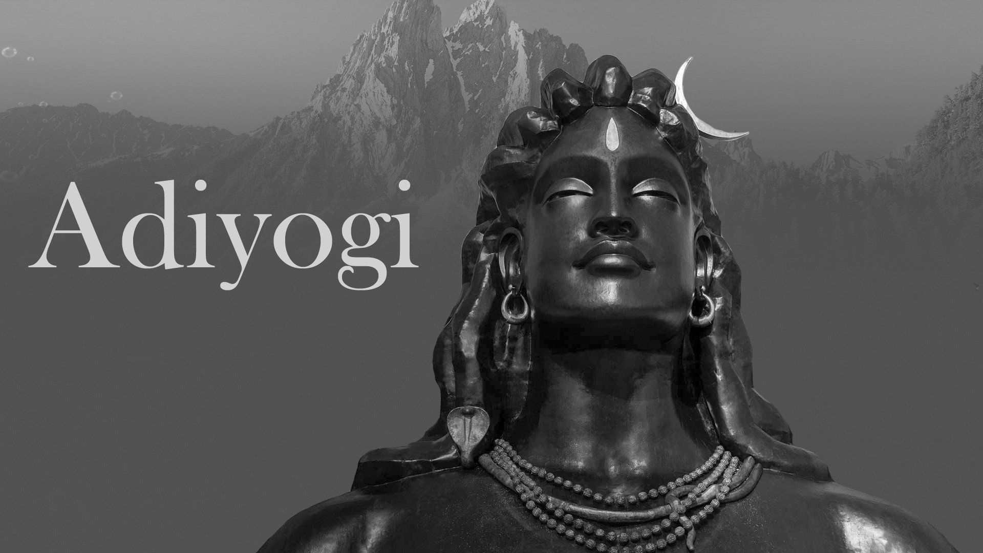 1920x1080 4k Ultra HD Lord Shiva Black And White HD Wallpaper, Desktop