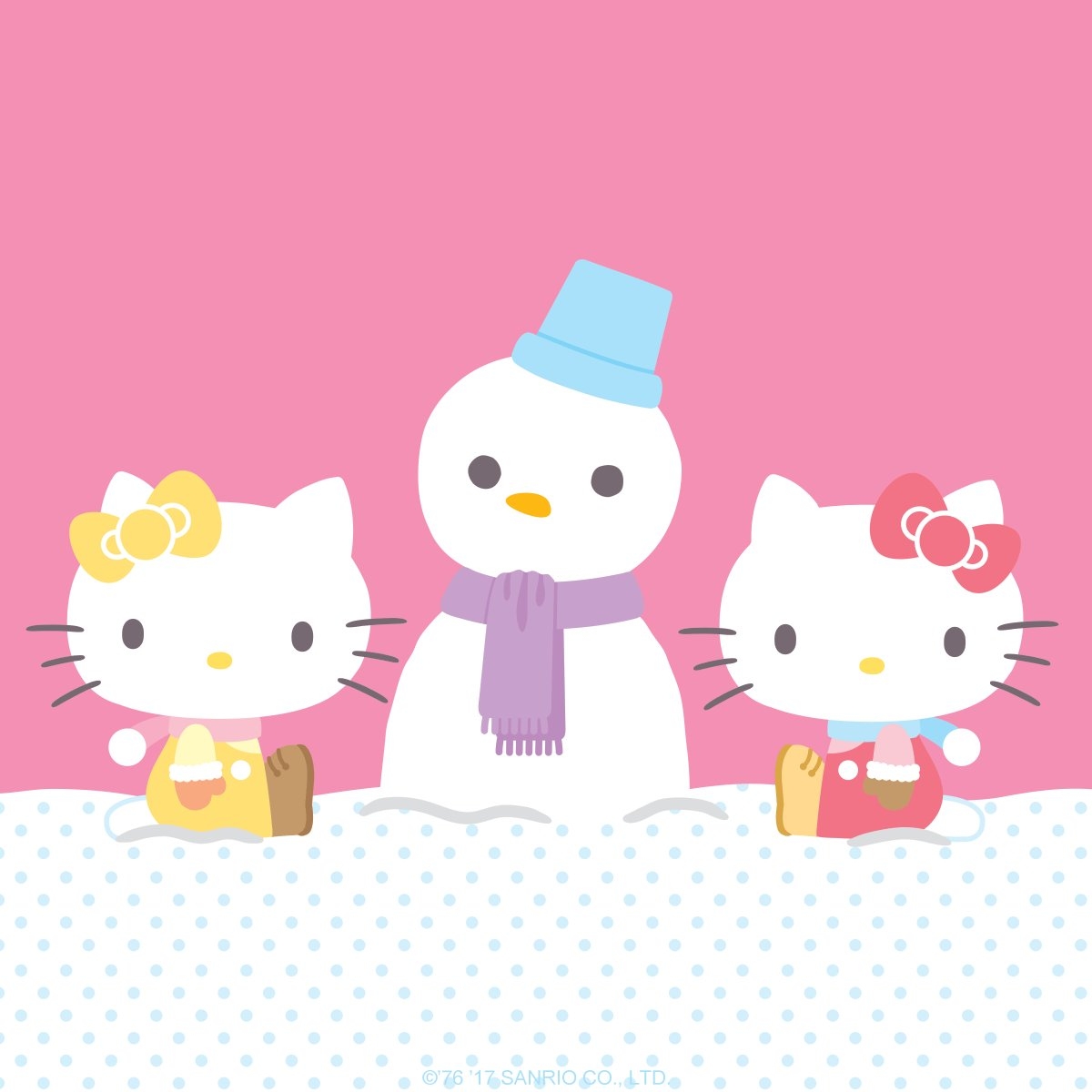 1200x1200 Hello Kitty, #FirstDayofWinter! ☃️ #HelloKitty #Mimmy #Winter, Phone