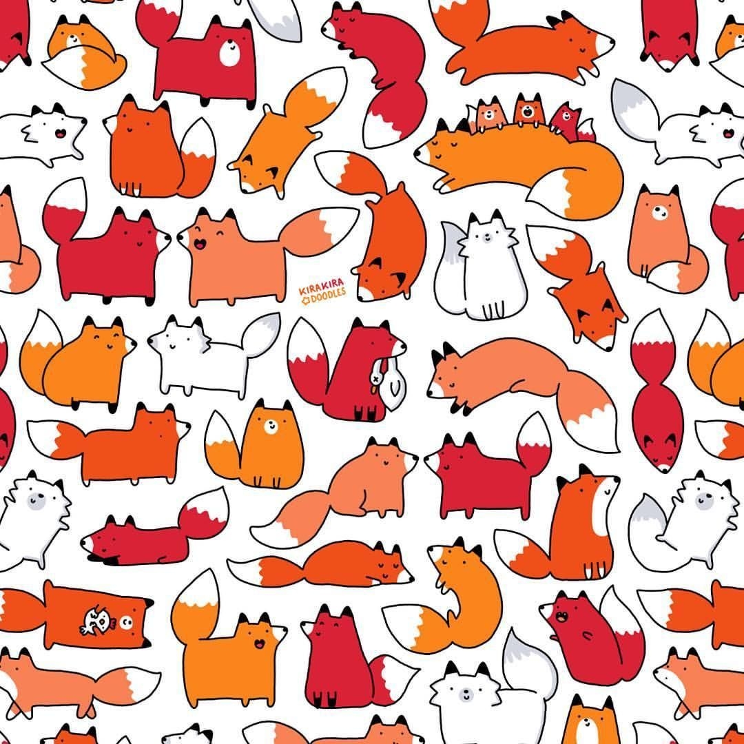 1080x1080 Kawaii Fox Wallpaper Free Kawaii Fox Background, Phone