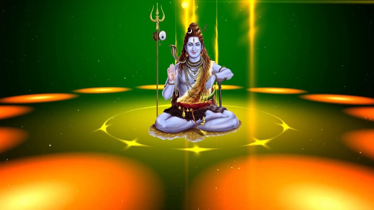 1280x720 Lord Shiva. God 3D and 4K Free HD Animated Video background. DMX, Desktop