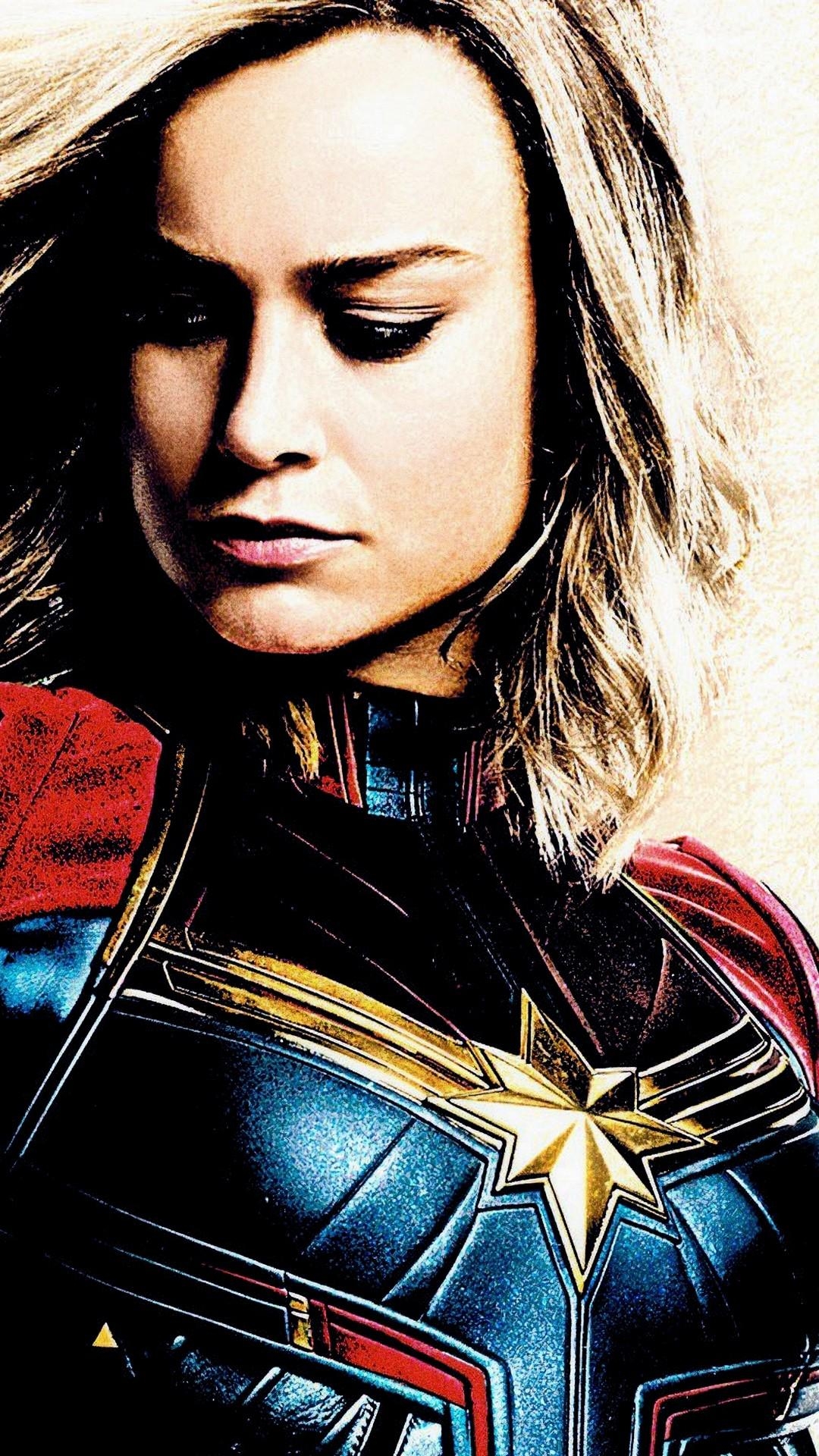 1080x1920 iPhone X Wallpaper Captain Marvel 3D iPhone Wallpaper, Phone