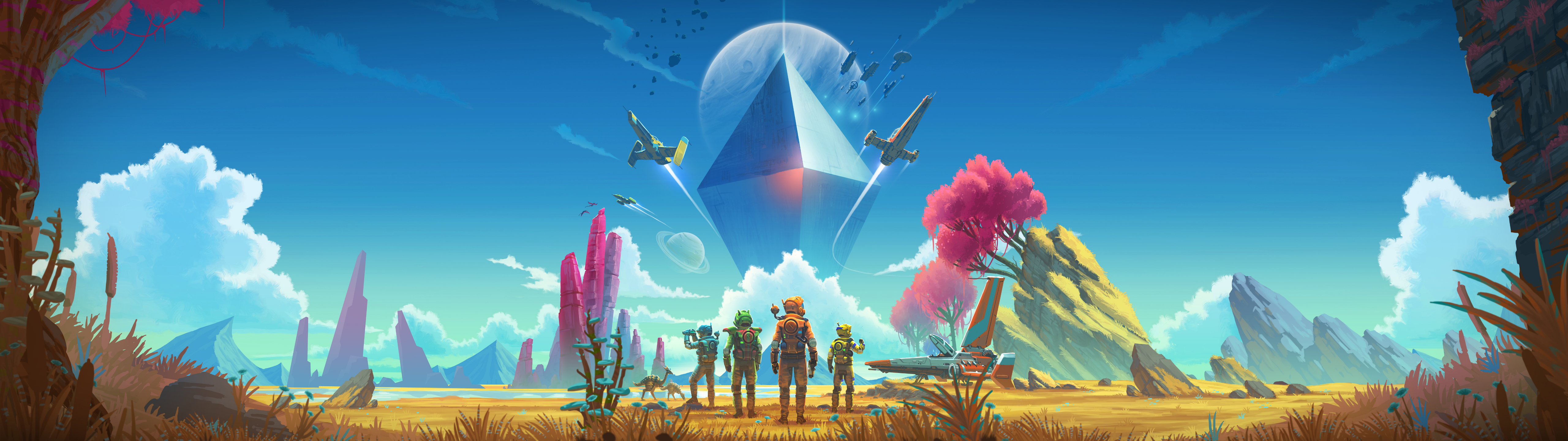 5120x1440 No Man's Sky. []. No man's sky, Active wallpaper, Wallpaper, Dual Screen