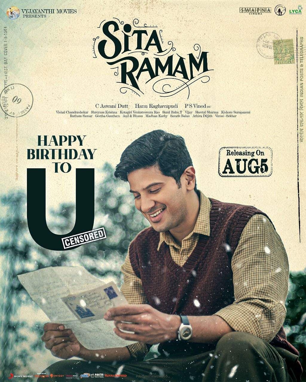 1030x1280 Dulquer Salmaan's 'Sita Ramam' gets U certificate- Cinema express, Phone