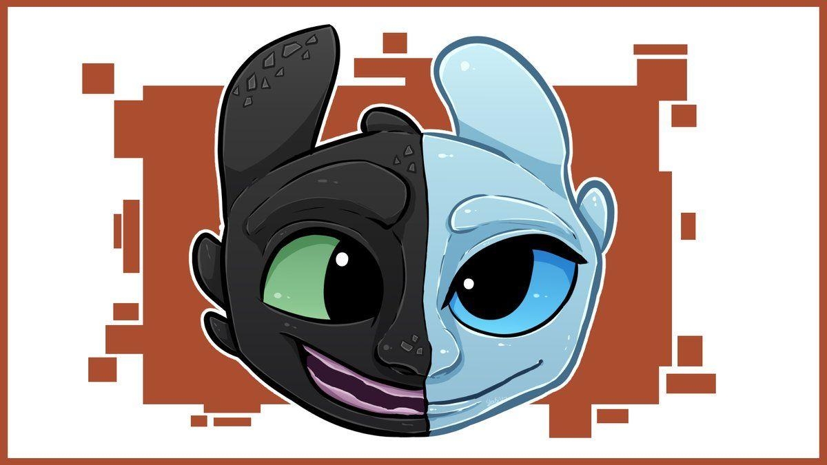 1200x680 ????♀️Breeon Twitter: Here's Toothless & Light Fury from, Desktop