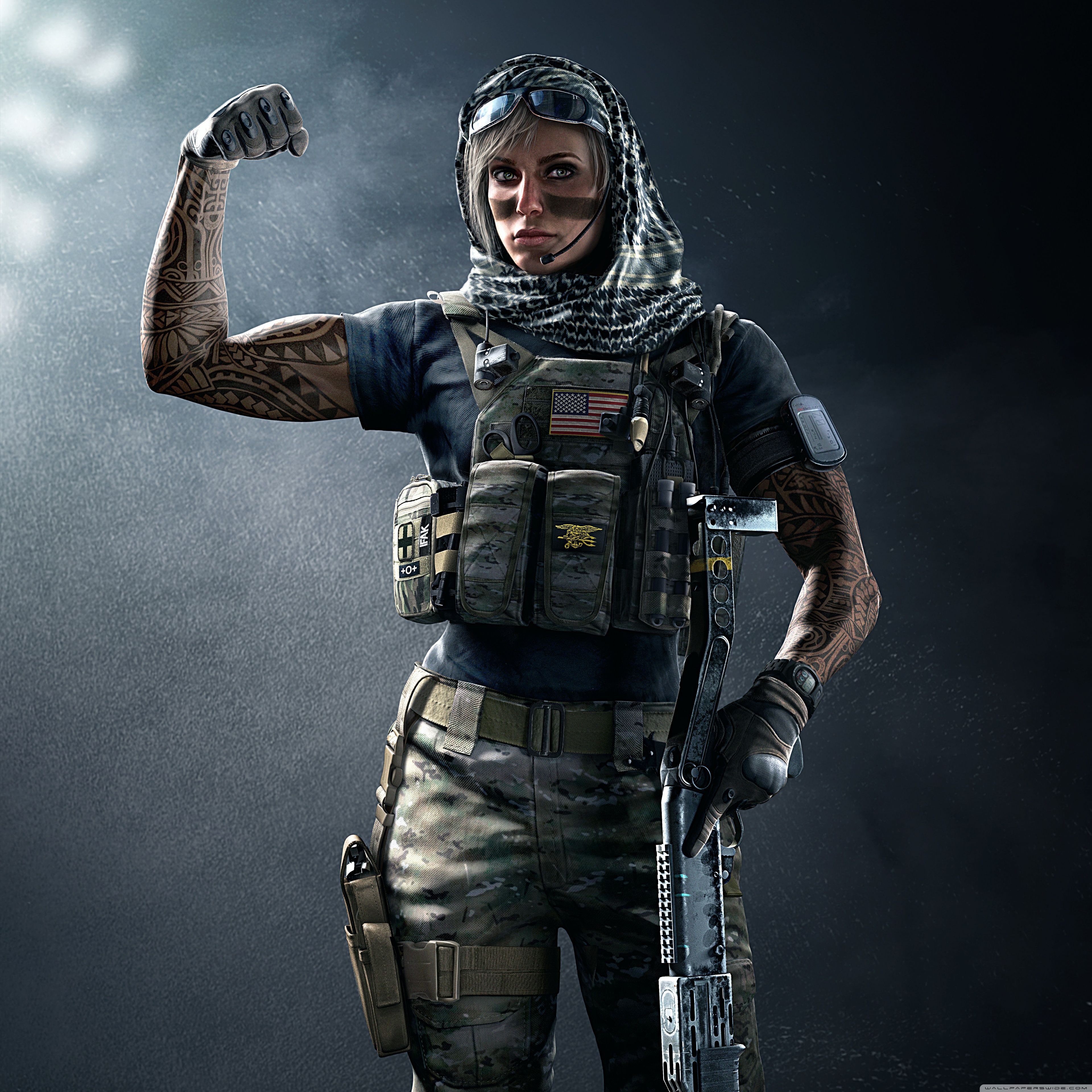 3840x3840 Tom Clancy's Rainbow Six Siege Valkyrie ❤ 4K HD Desktop Wallpaper, Phone